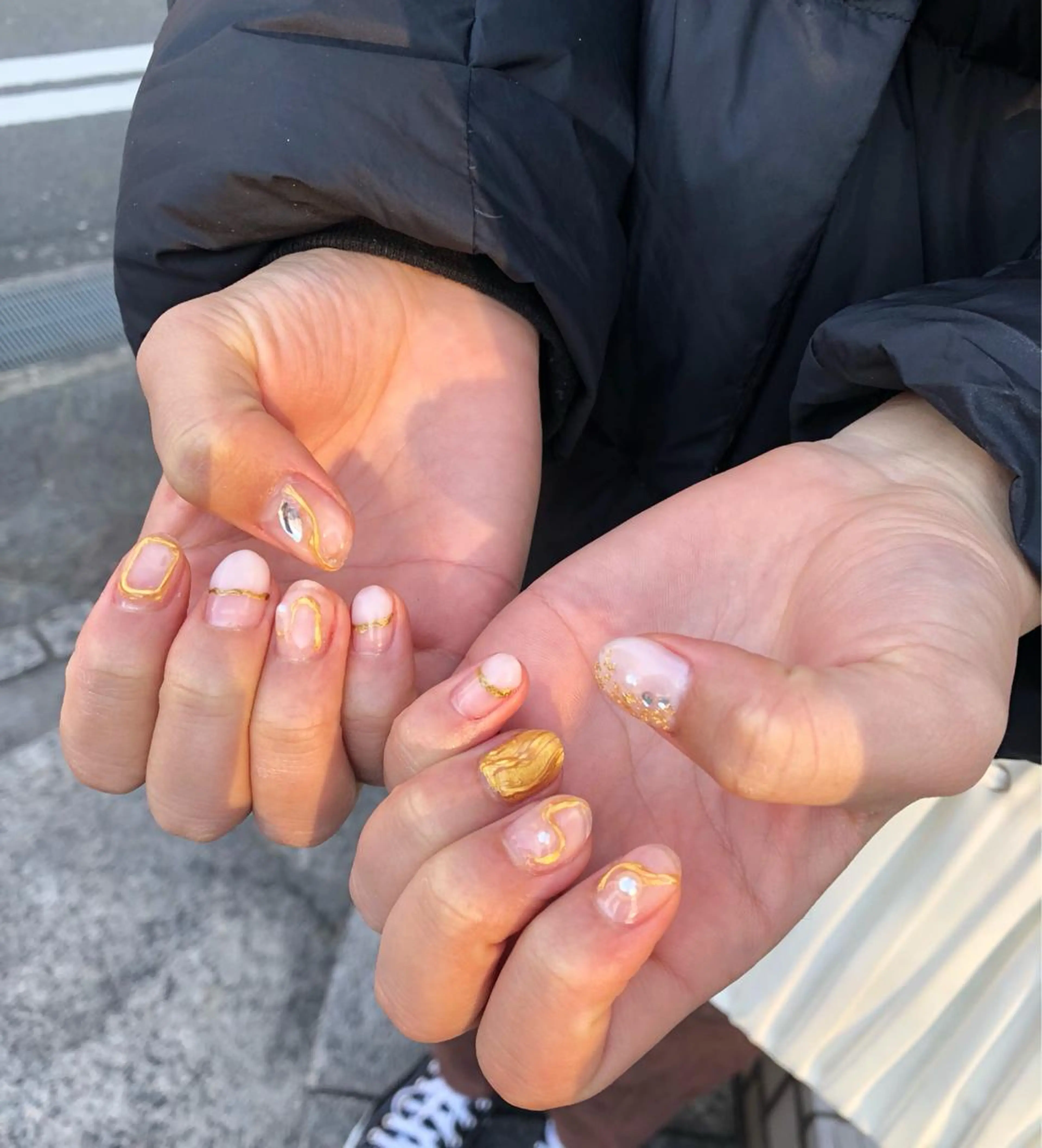 ロング カラー パーマ ヘアアレンジ メンズ キッズ ネイル マツエク・マツパ LANI nailsalonのネイルデザイン