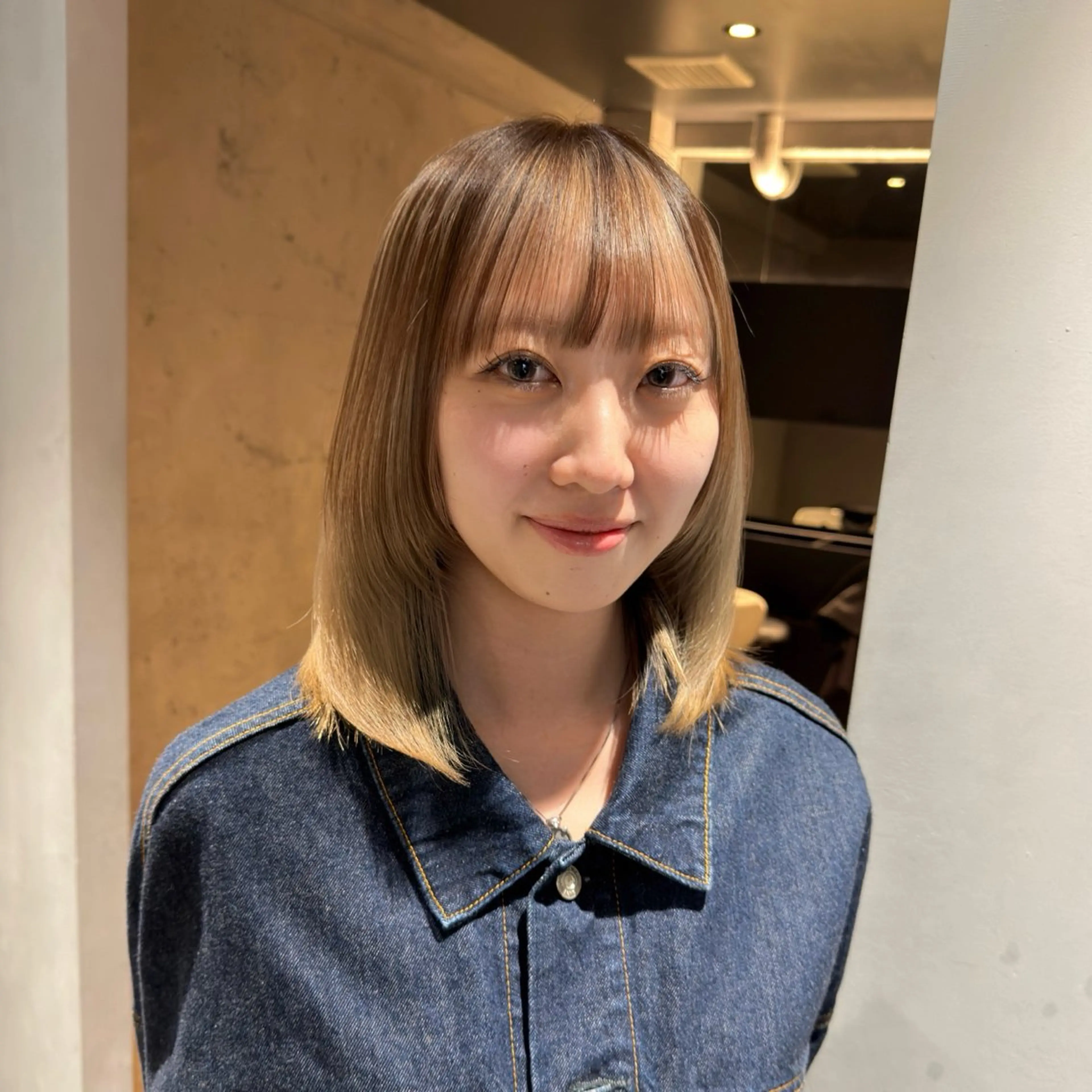ミディアム はなか こうすけのヘアスタイル