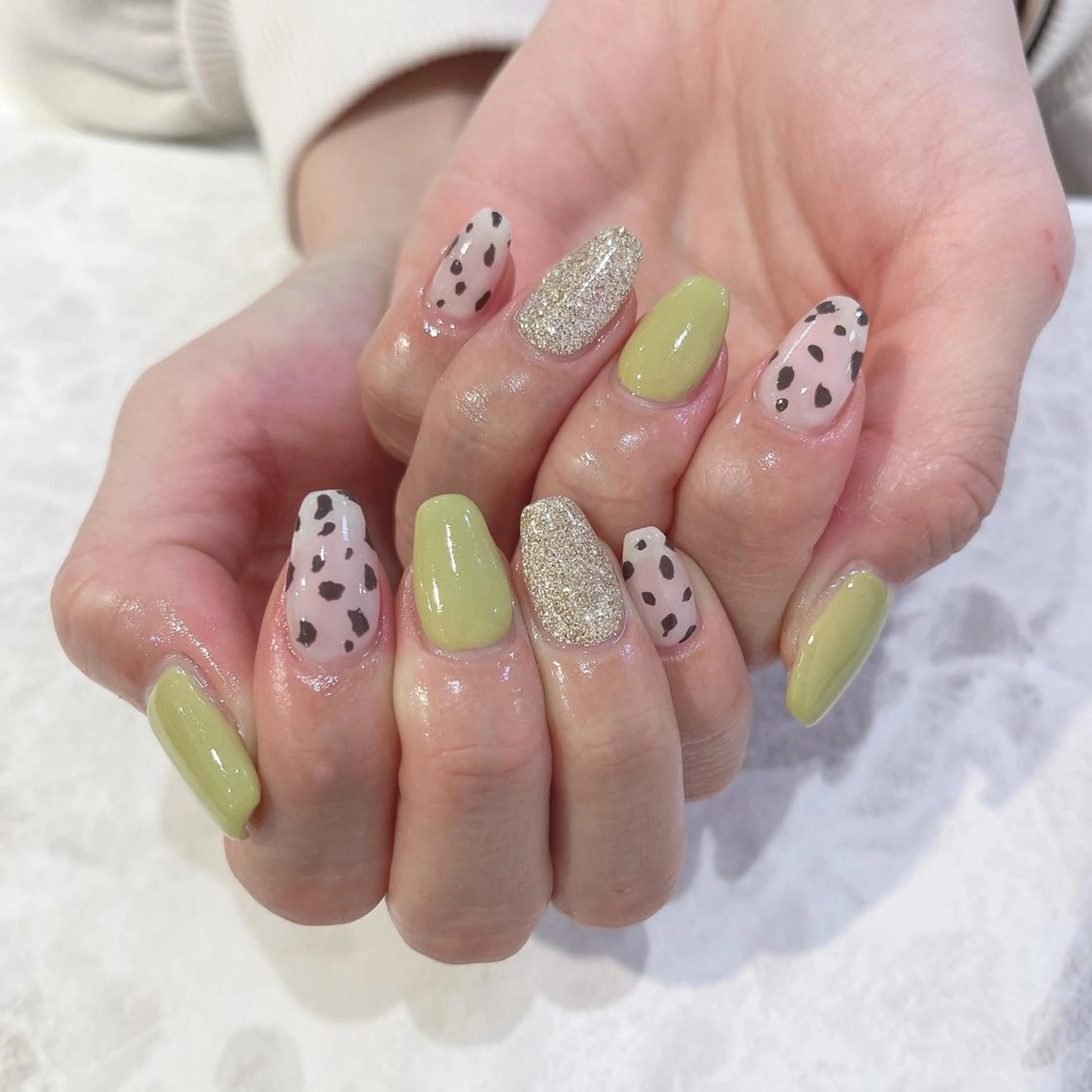 ネイル ピスタチオネイル Juliusluna FUZUKIのネイルデザイン