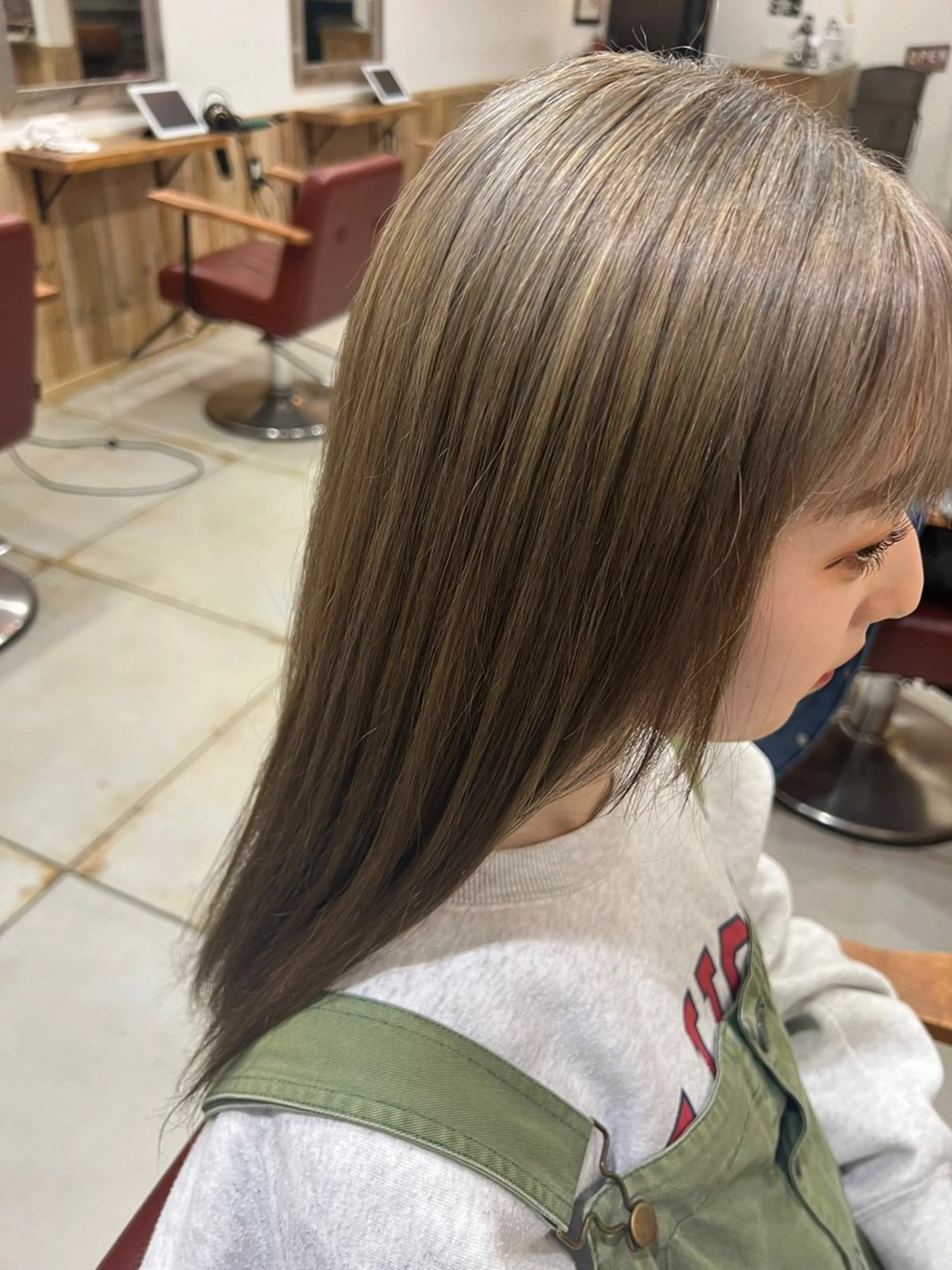 ロング カラー ヘアカラー トリートメント 🌈ダブルカラー🌈 💚みやのしんじ💚のヘアスタイル