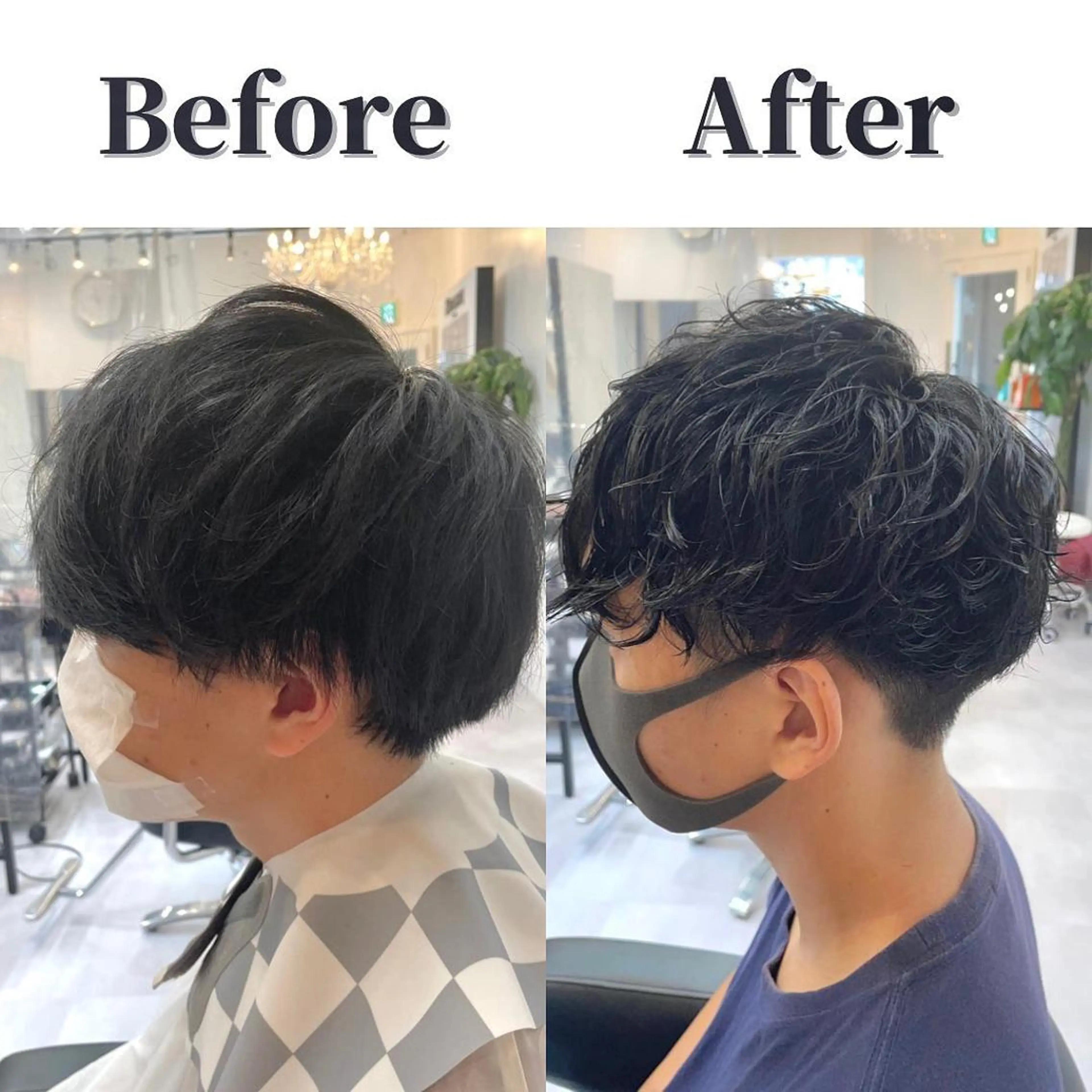 ショート 髪質改善× 白髪ぼかし溝江のヘアスタイル