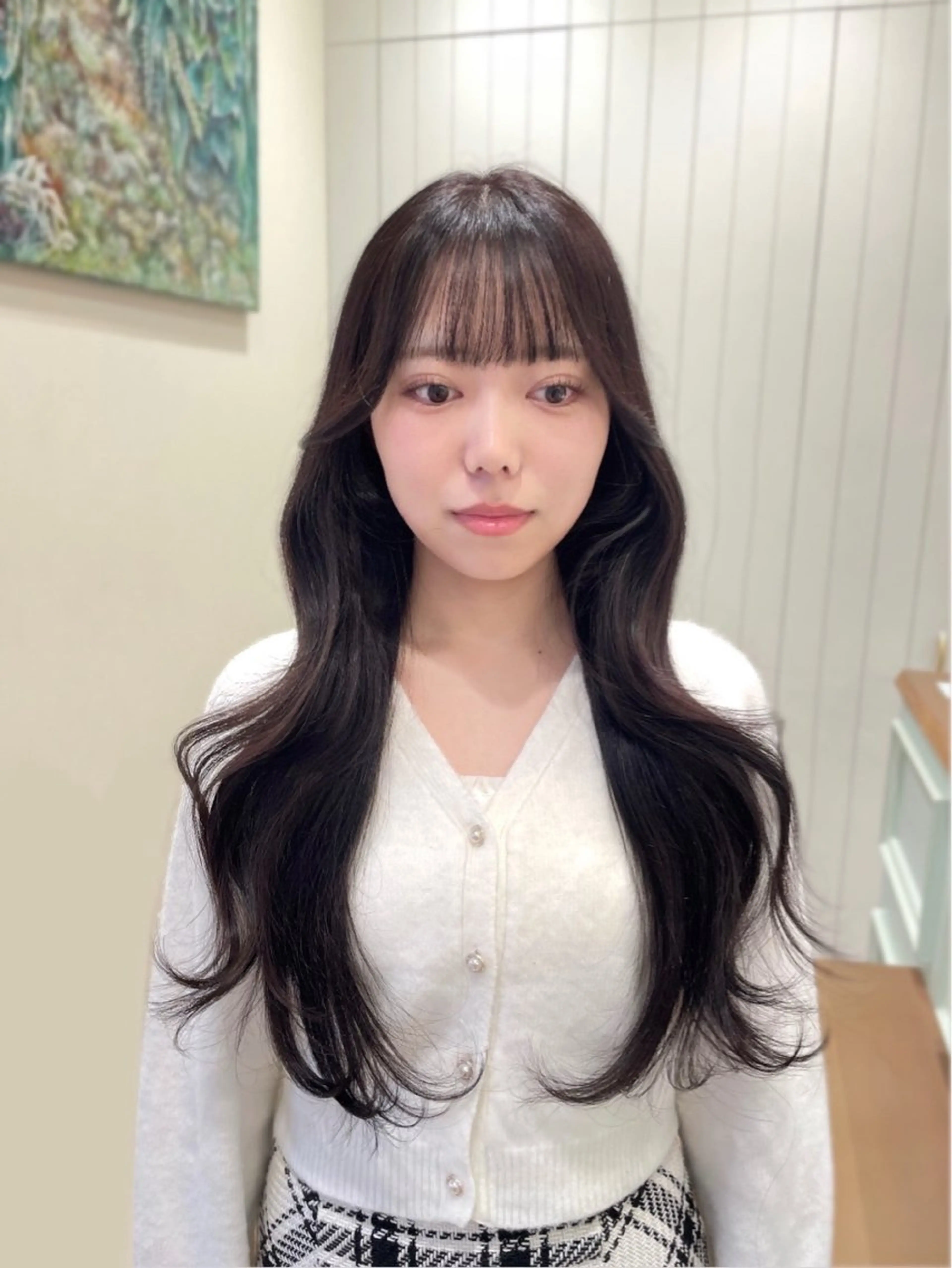 ロング ヘアカラー レイヤー／大宮／韓国 🤍AYA🤍のヘアスタイル