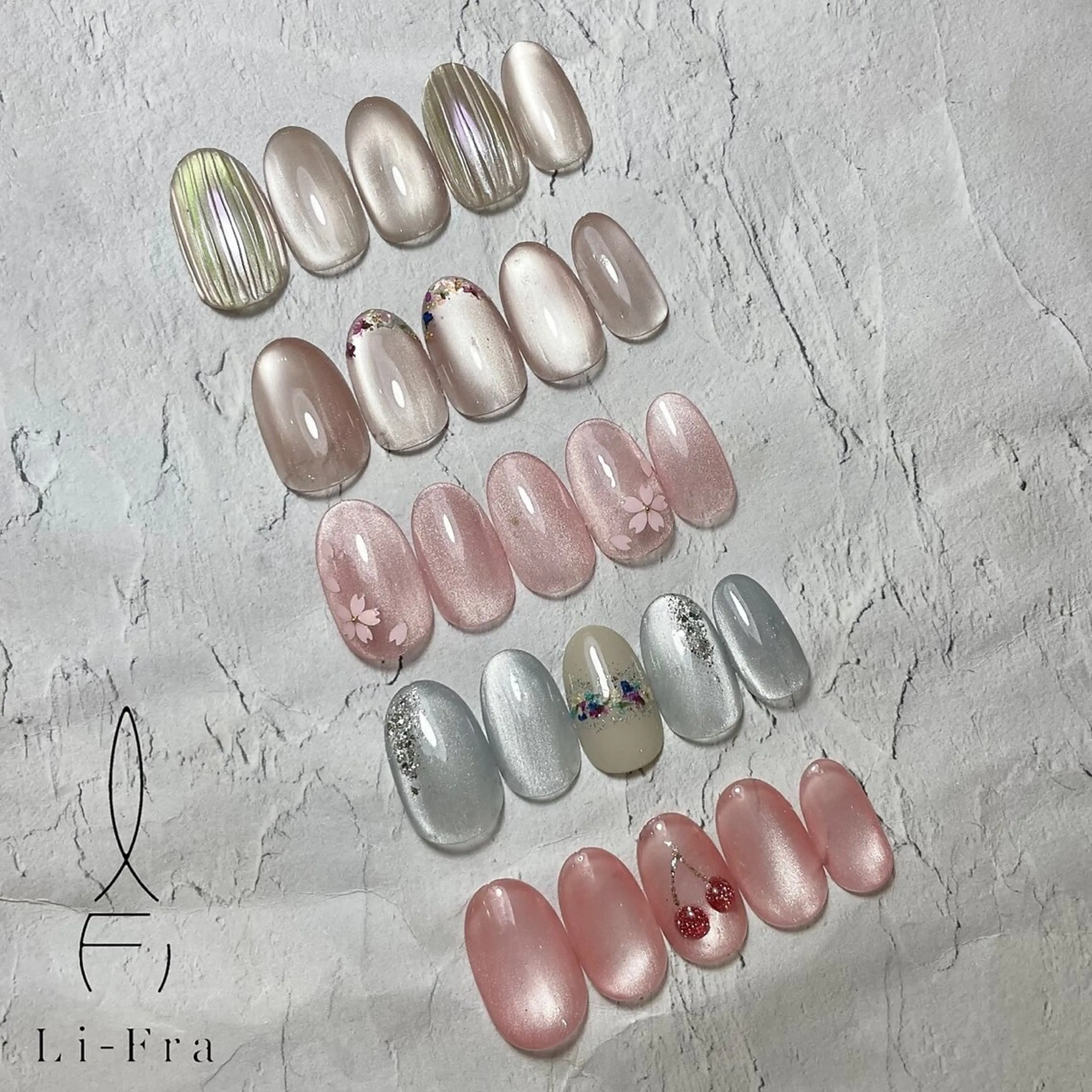 ネイル マグネットネイル lifra MANAKAのネイルデザイン