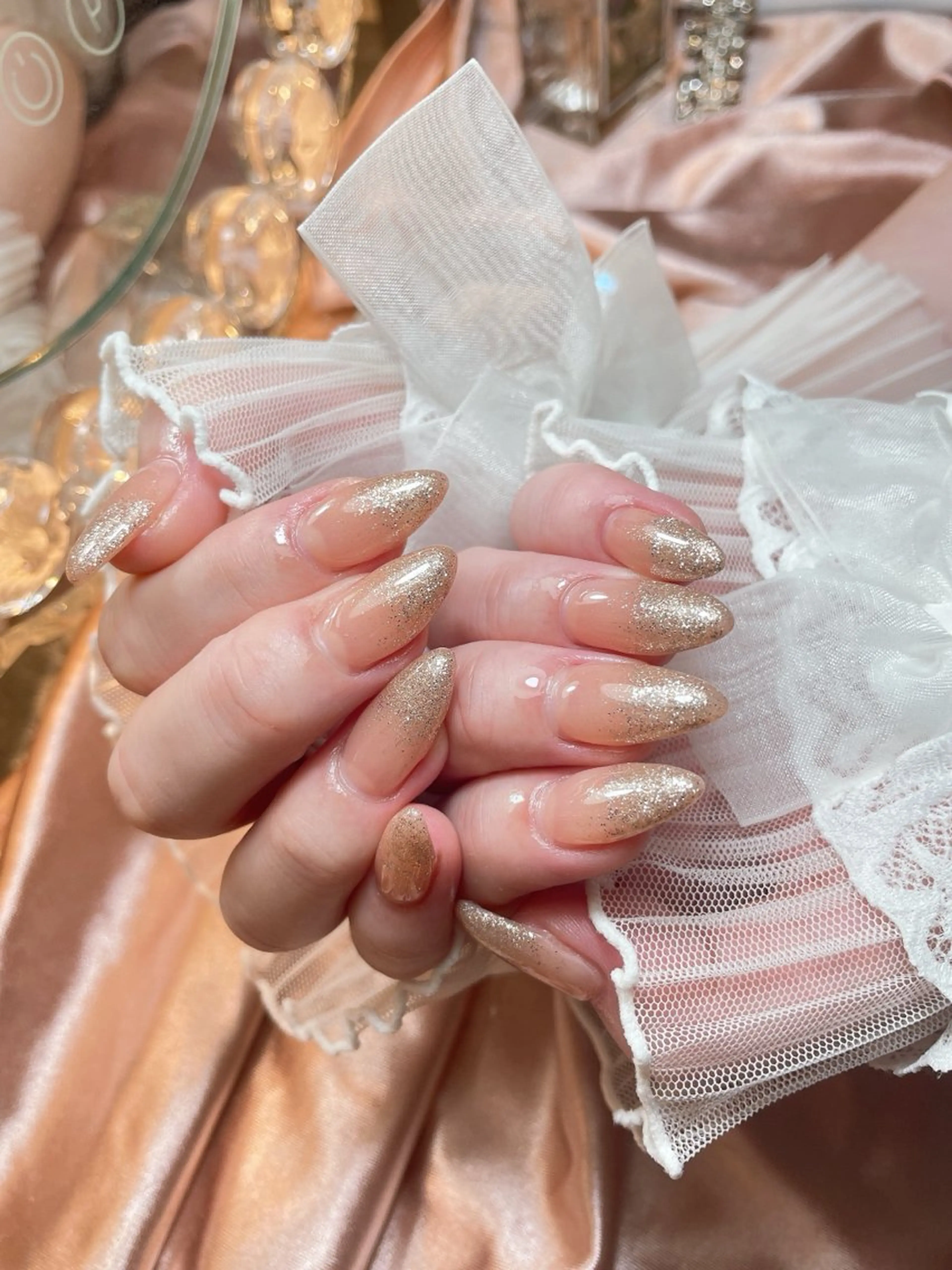 ネイル 23時まで❤︎韓国、 ワンホンネイルのネイルデザイン