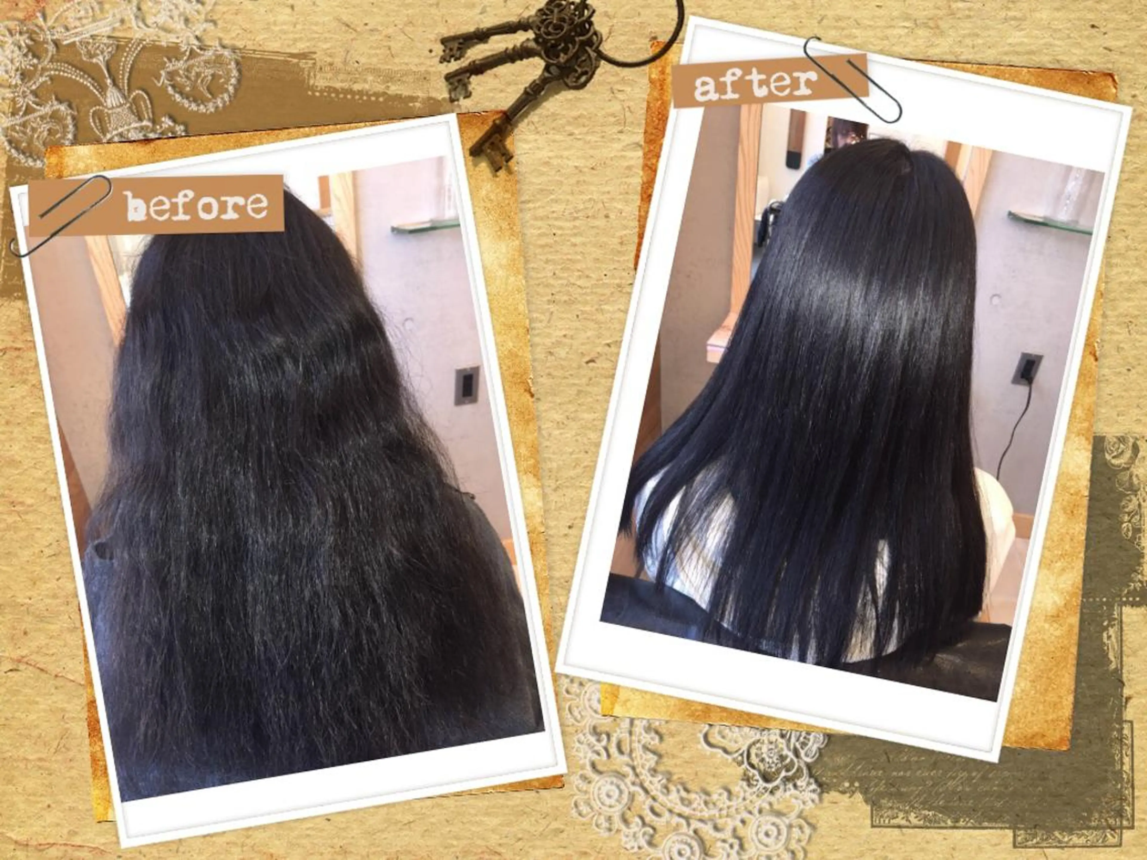 セミロング パーマ 縮毛矯正 Hair Design One Charme所属・鳴海 悠のその他イメージ