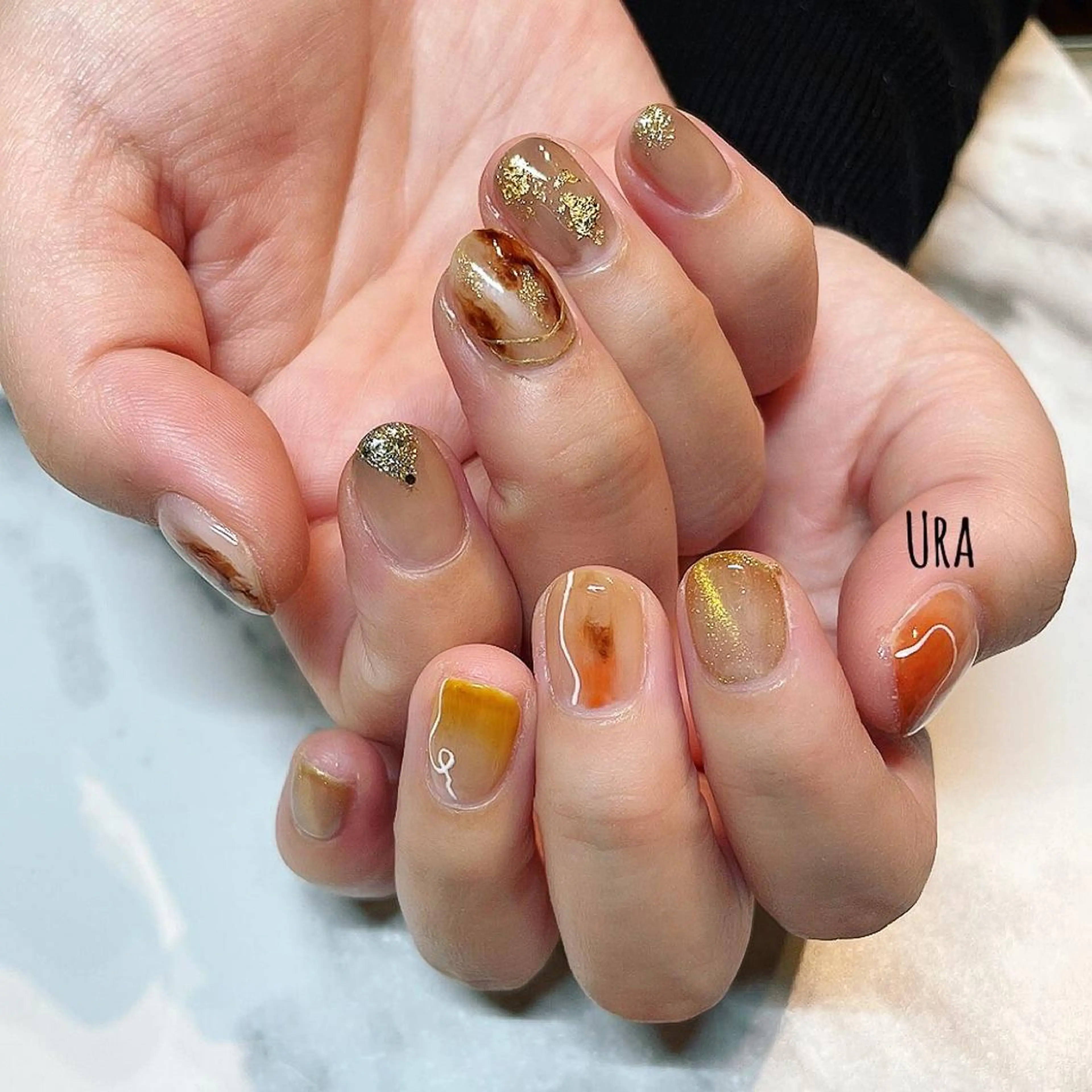 ネイル ニュアンスネイル ハンドネイル UrakoNail 《nail》のネイルデザイン