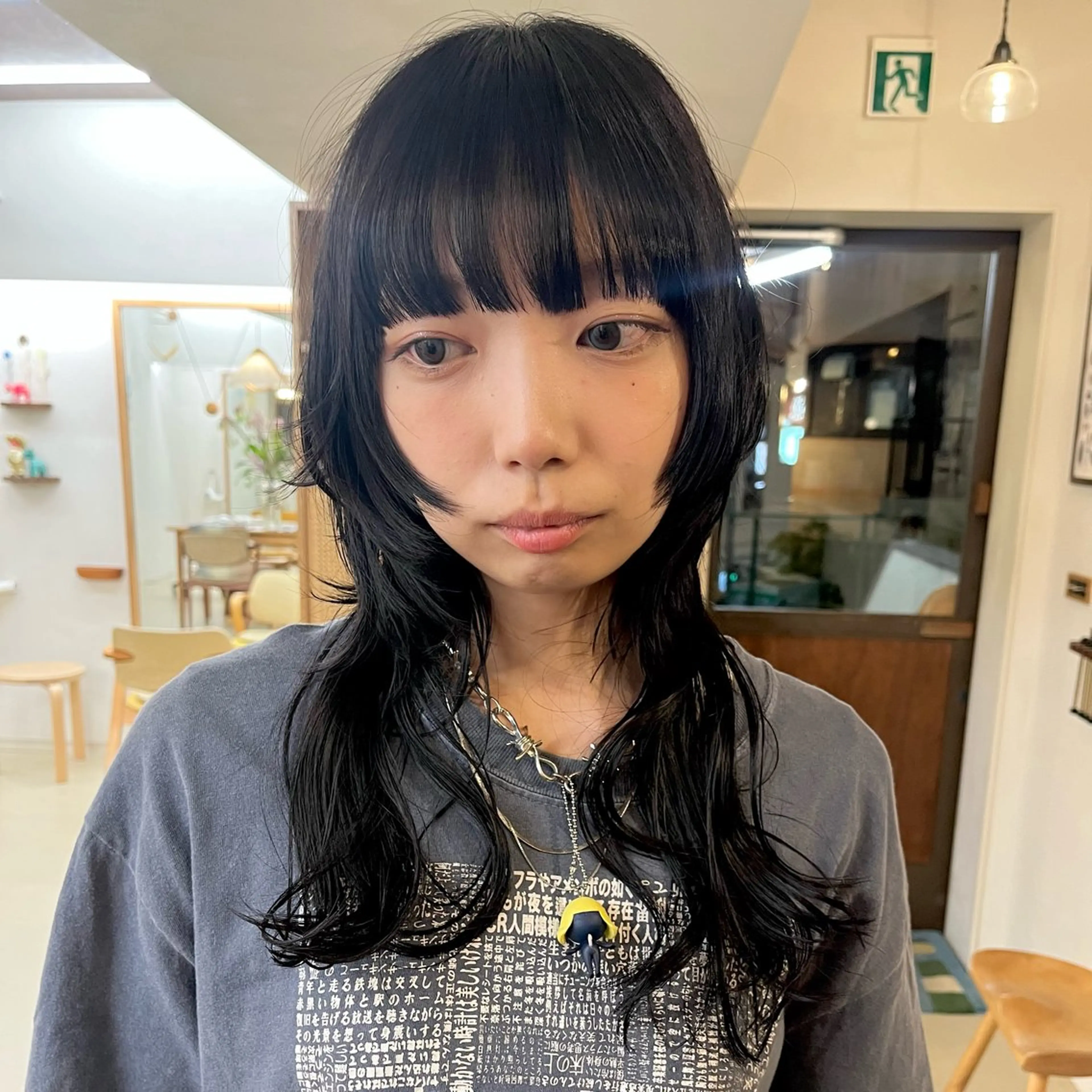 セミロング パーマ 宇野澤 銘のヘアスタイル
