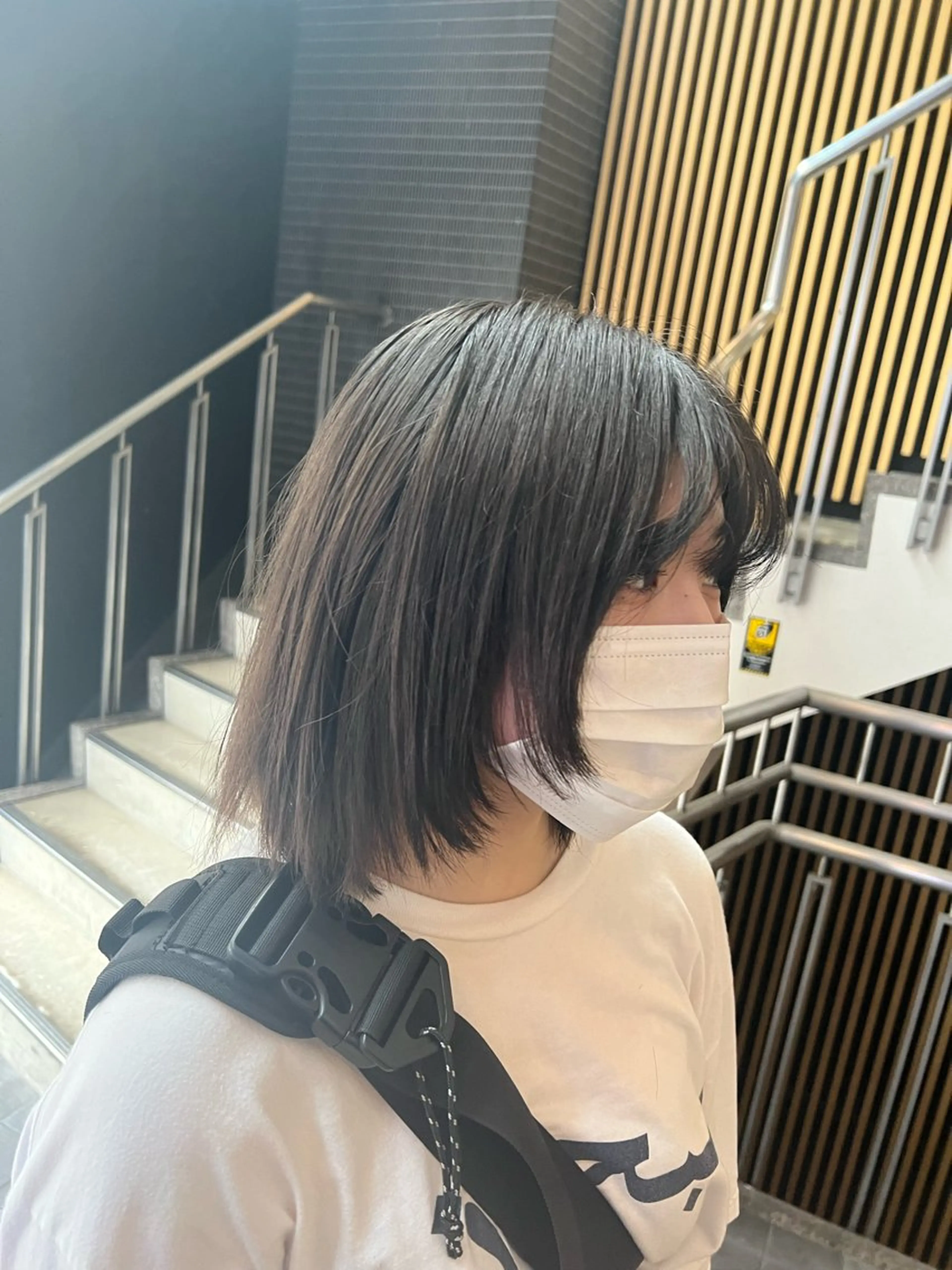 ミディアム ハイトーンカラー 坂本 翼のヘアスタイル