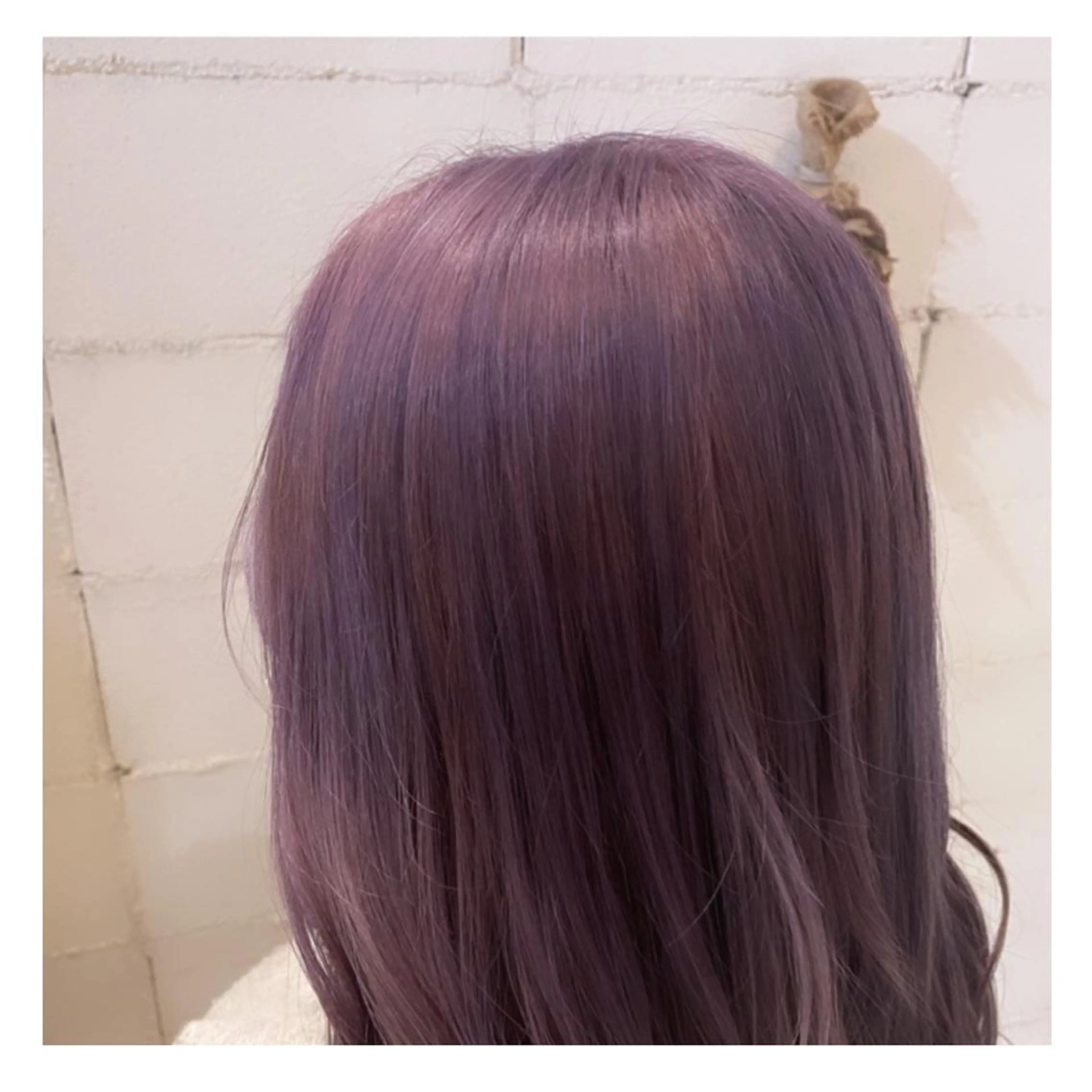 セミロング カラー ラベンダーカラー ピンクカラー ピンクラベンダー ヘアカラー トリートメント ❁⃘ ち だ り さ ❁⃘のヘアスタイル