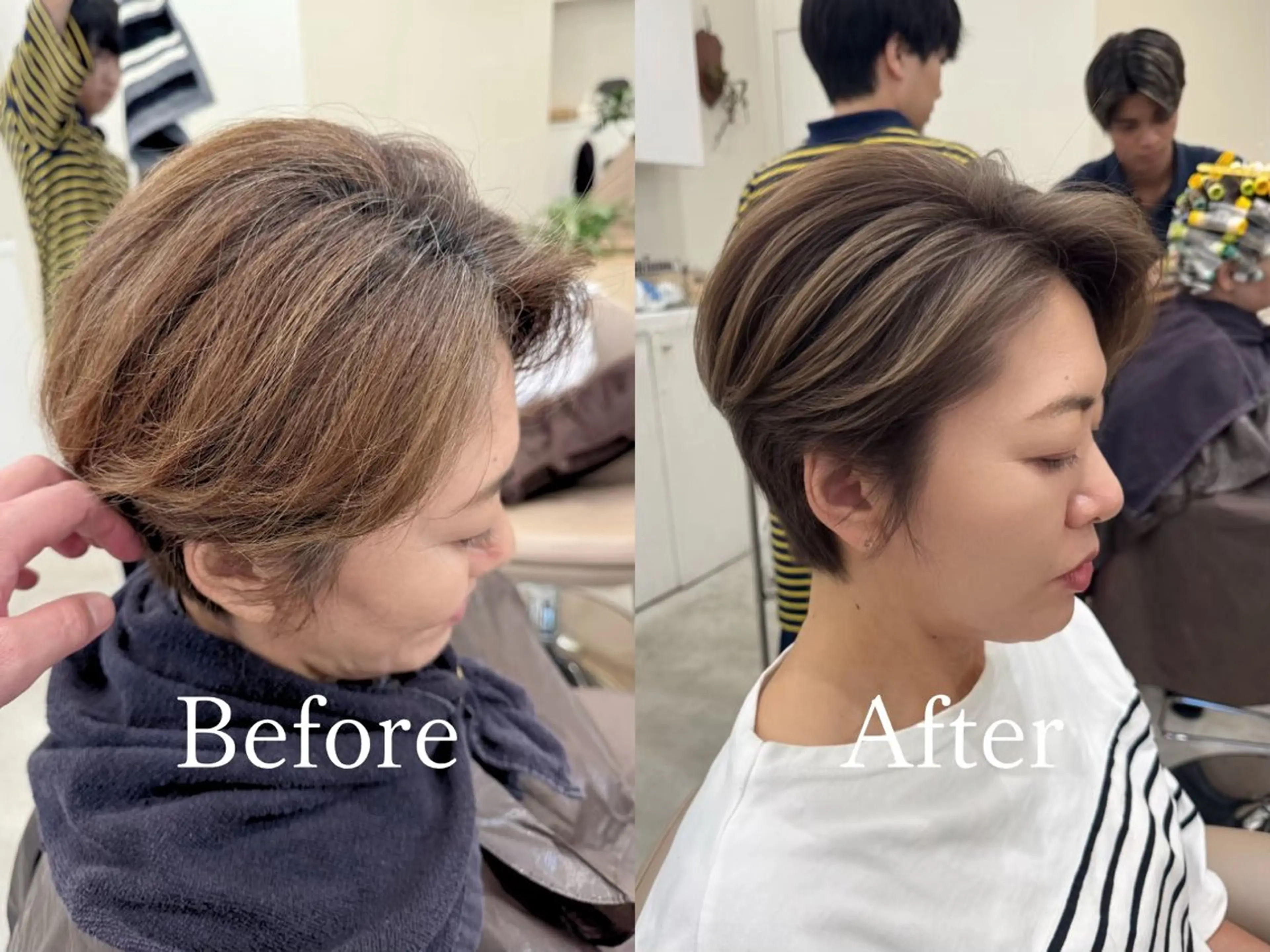 ✨白髪が気になる人必見✨白髪ぼかしハイライトの写真