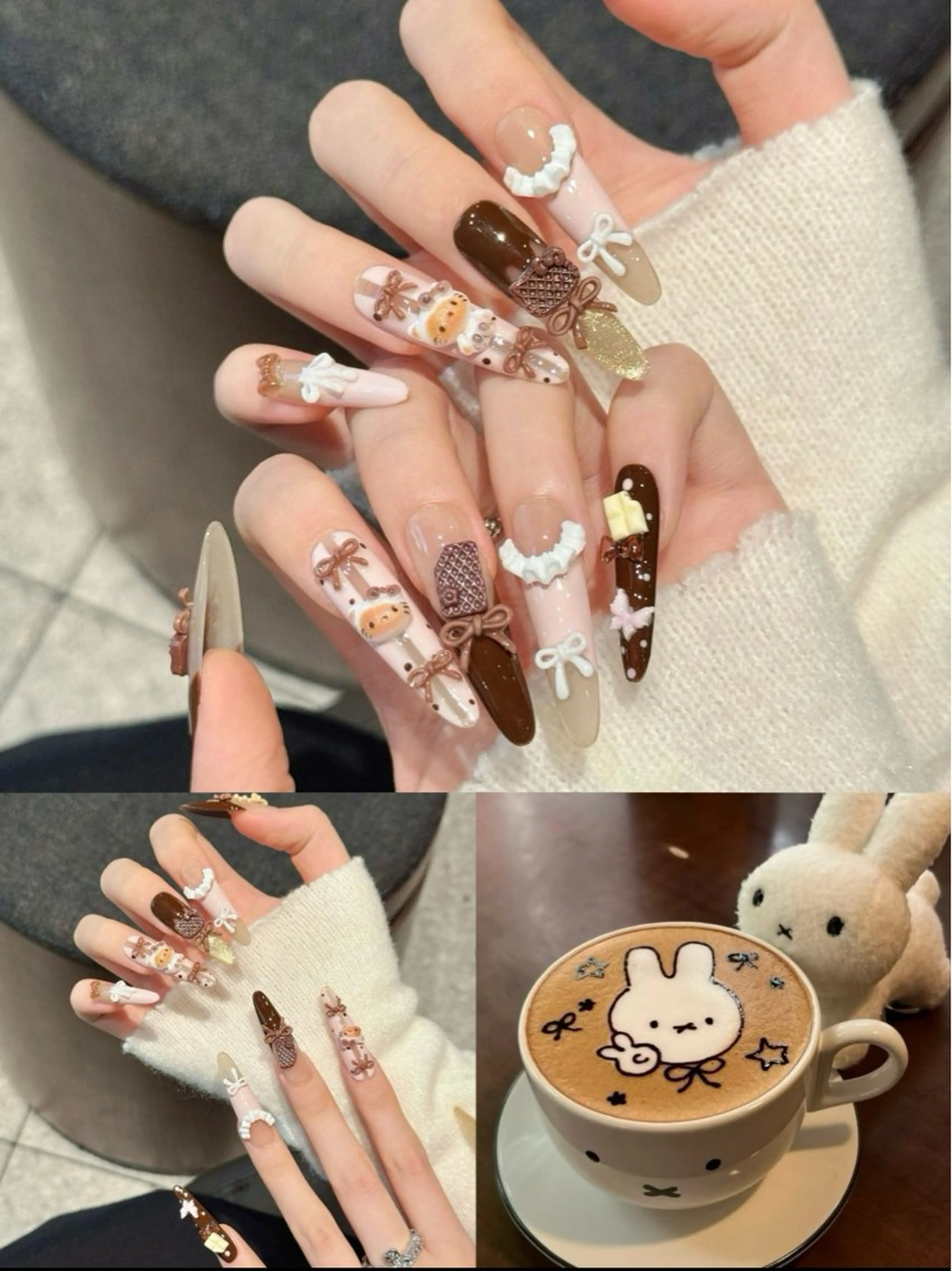 💓長さだしネイル💅（持ち込みデザイン） ✨お好きなデザインを持ち込みOK！ストーンやシールは付け放題♪ ※アート除外の写真