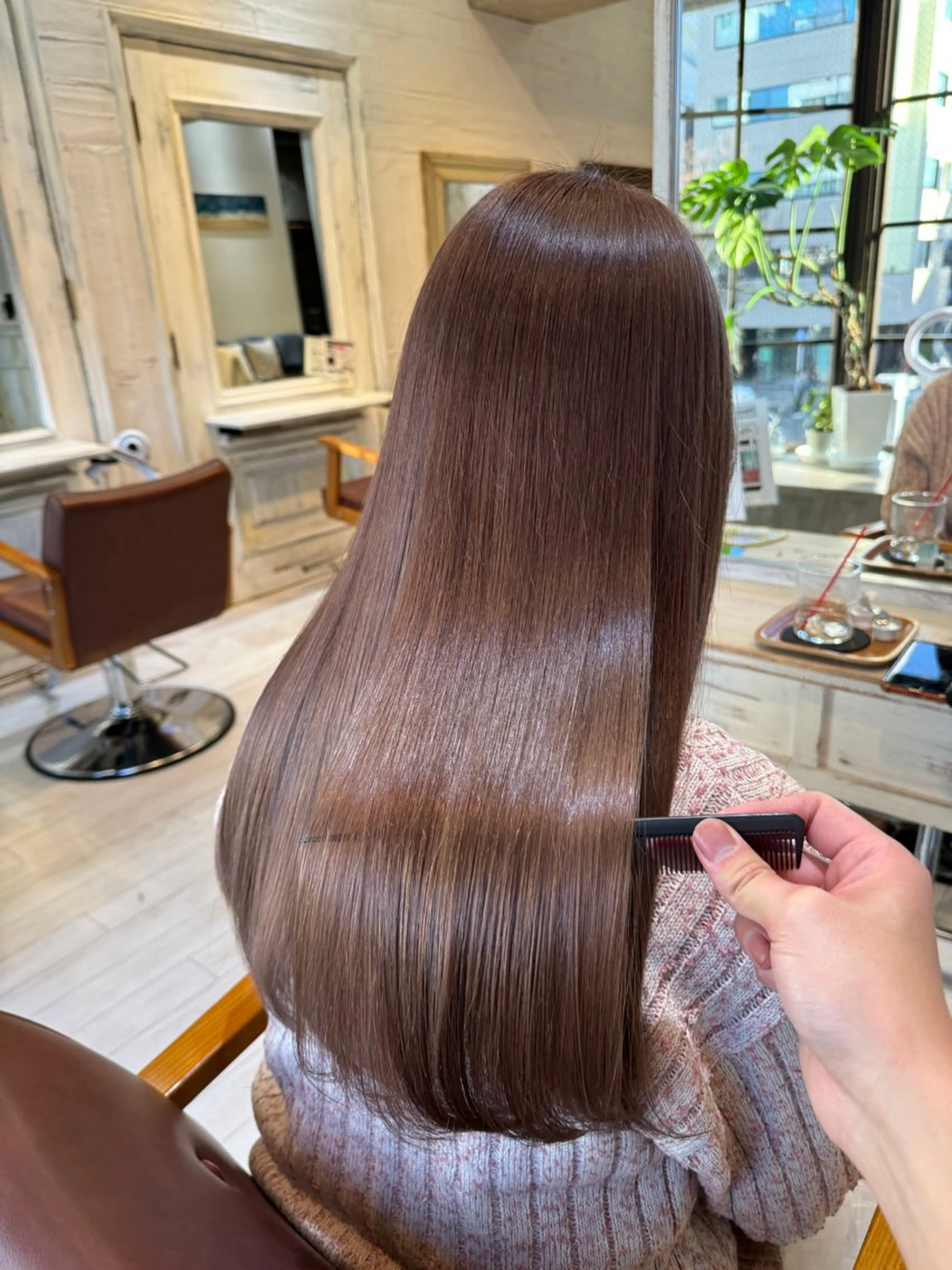 ロング カラー ヘアカラー トリートメント F Beauty表参道所属・髪質改善/縮毛矯正/ レイヤーカット/ガブのヘアスタイル