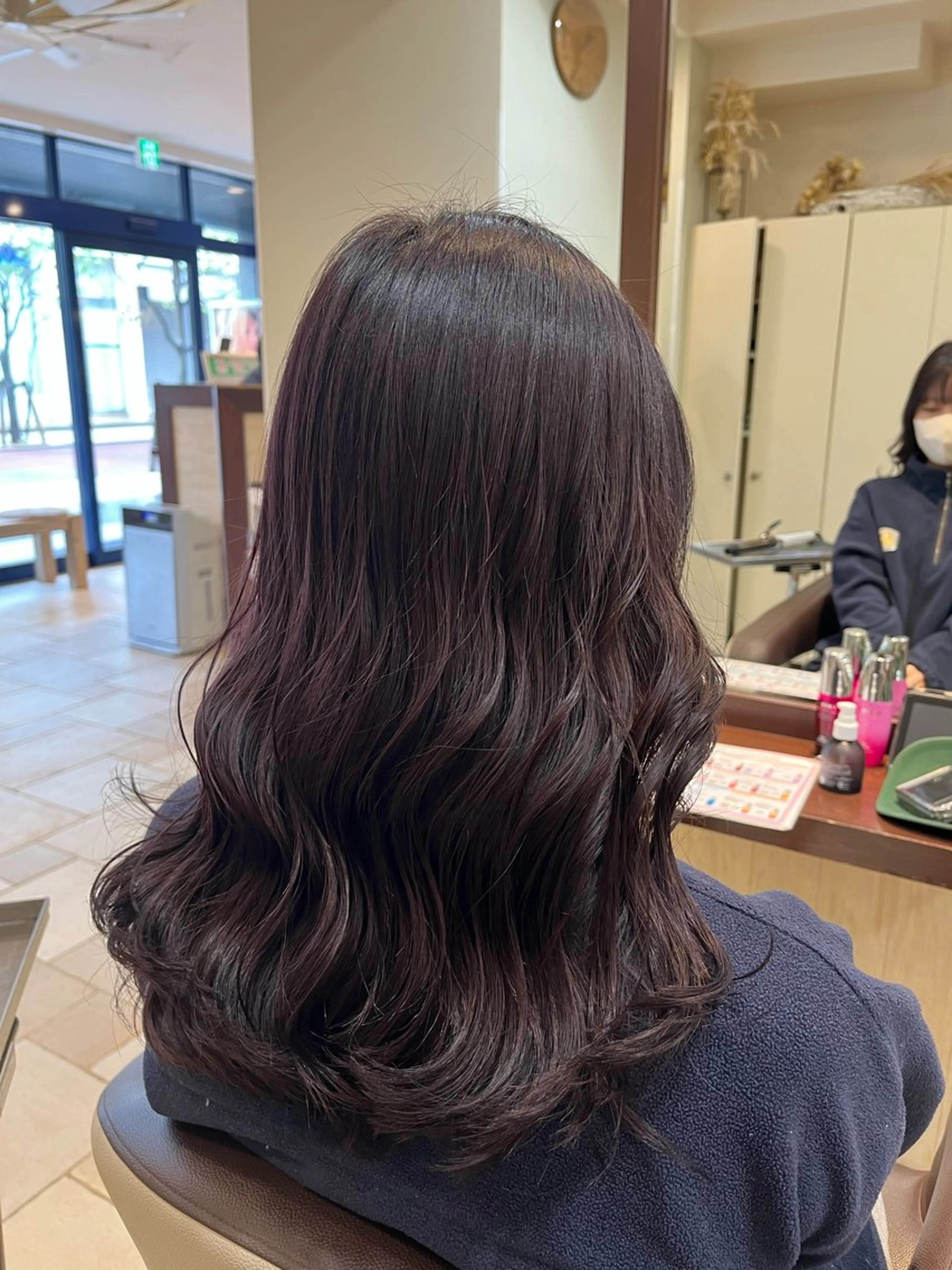 セミロング カラー ヘアカラー 大人透明感艶カラー 寺田稜のヘアスタイル