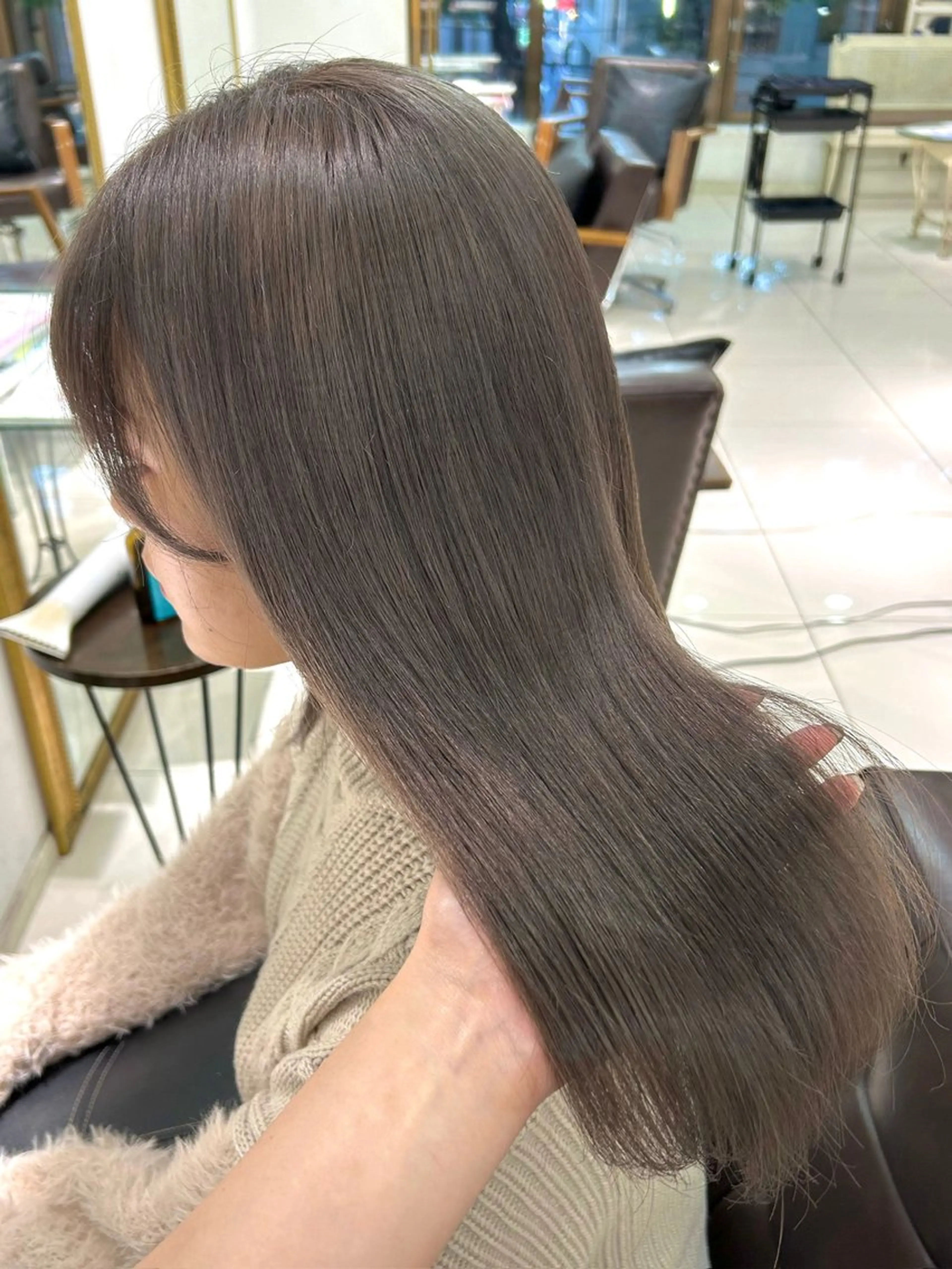 ロング カラー カット ヘアカラー トリートメント 透明感カラー 古山 結季🌙🖤のヘアスタイル