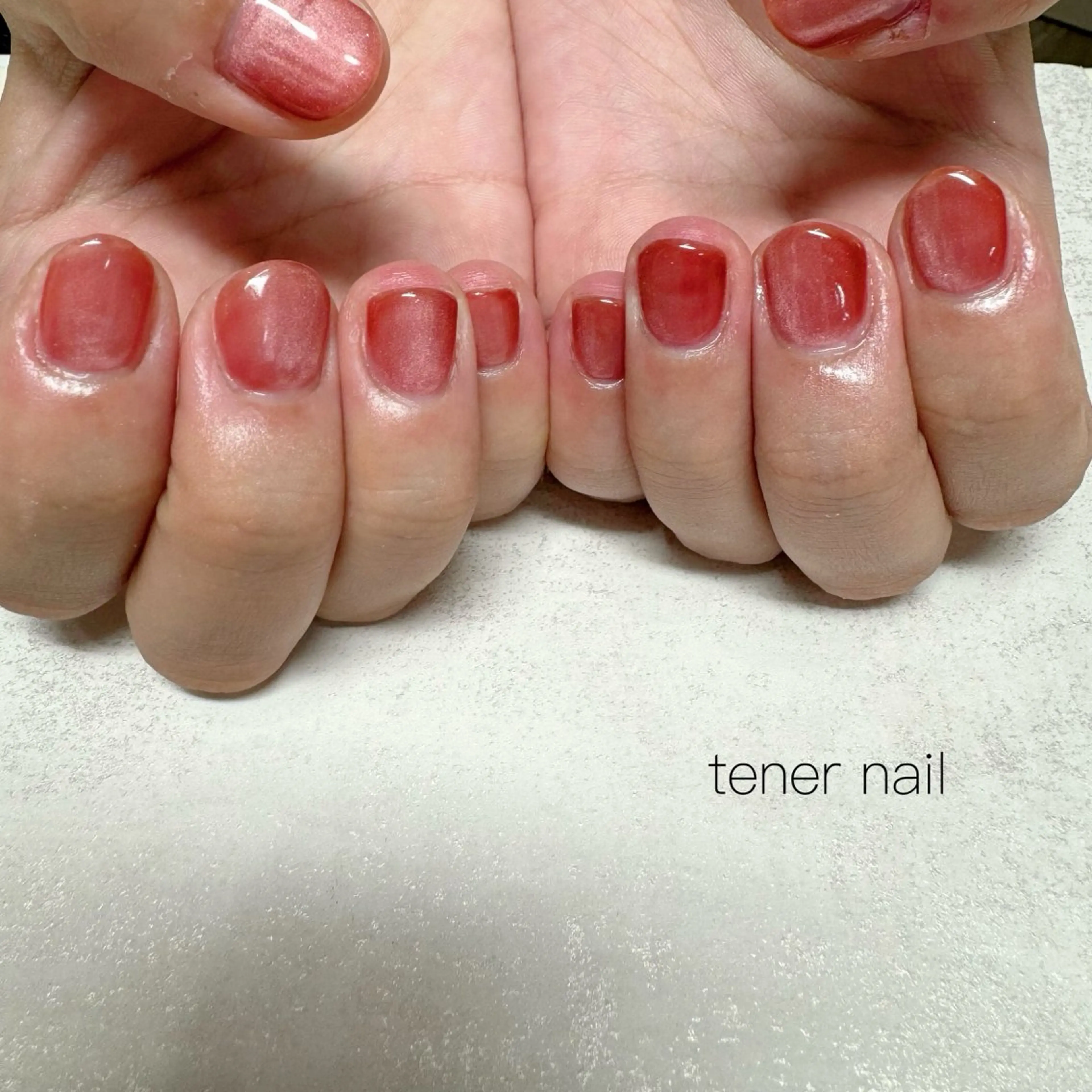 ネイル マグネットネイル マグネットワンカラー ワンカラーネイル ハンドネイル テネルネイル tener nailのネイルデザイン