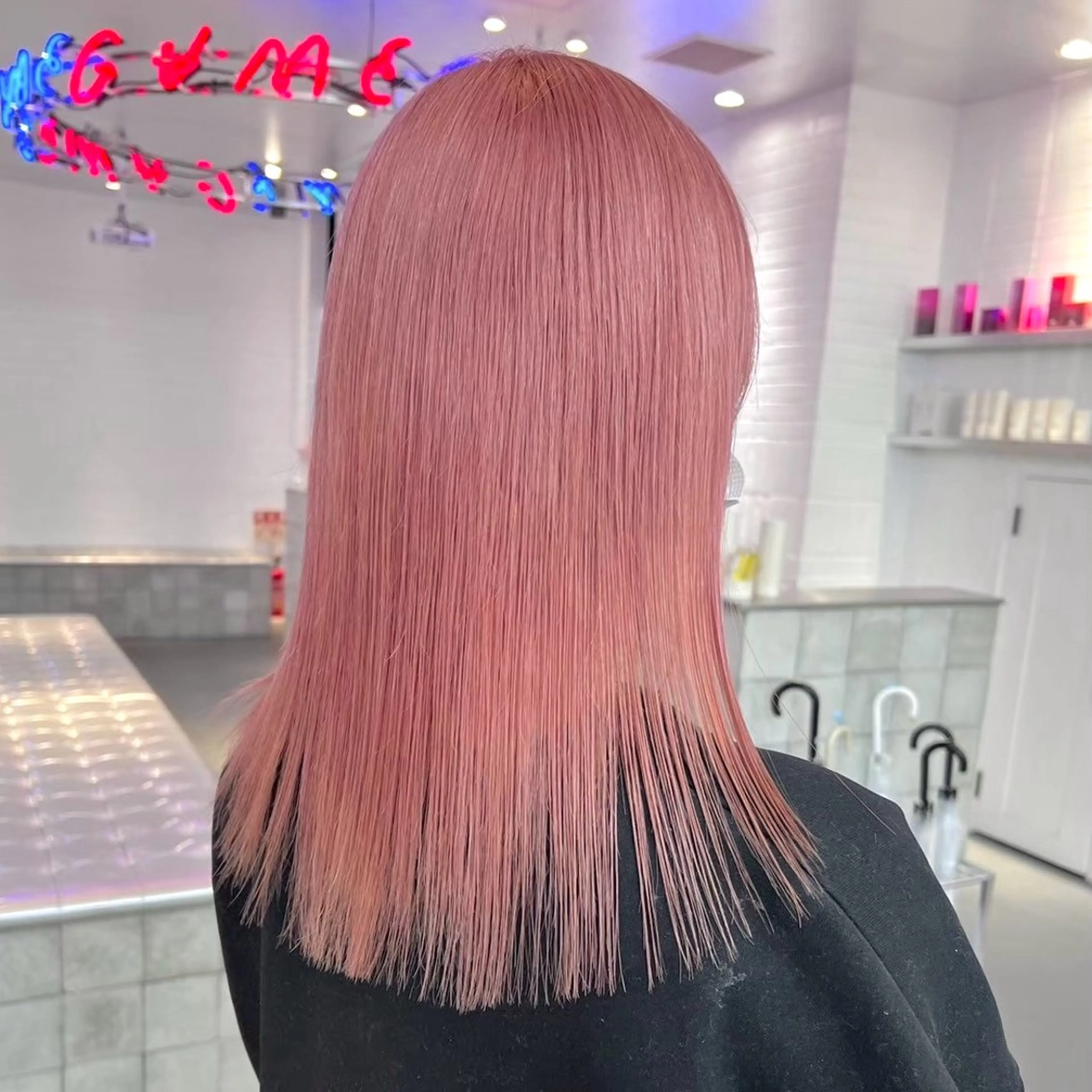 ショート カラー ヘアアレンジ 顔周りカット×透明感 カラー💫AINAのヘアスタイル