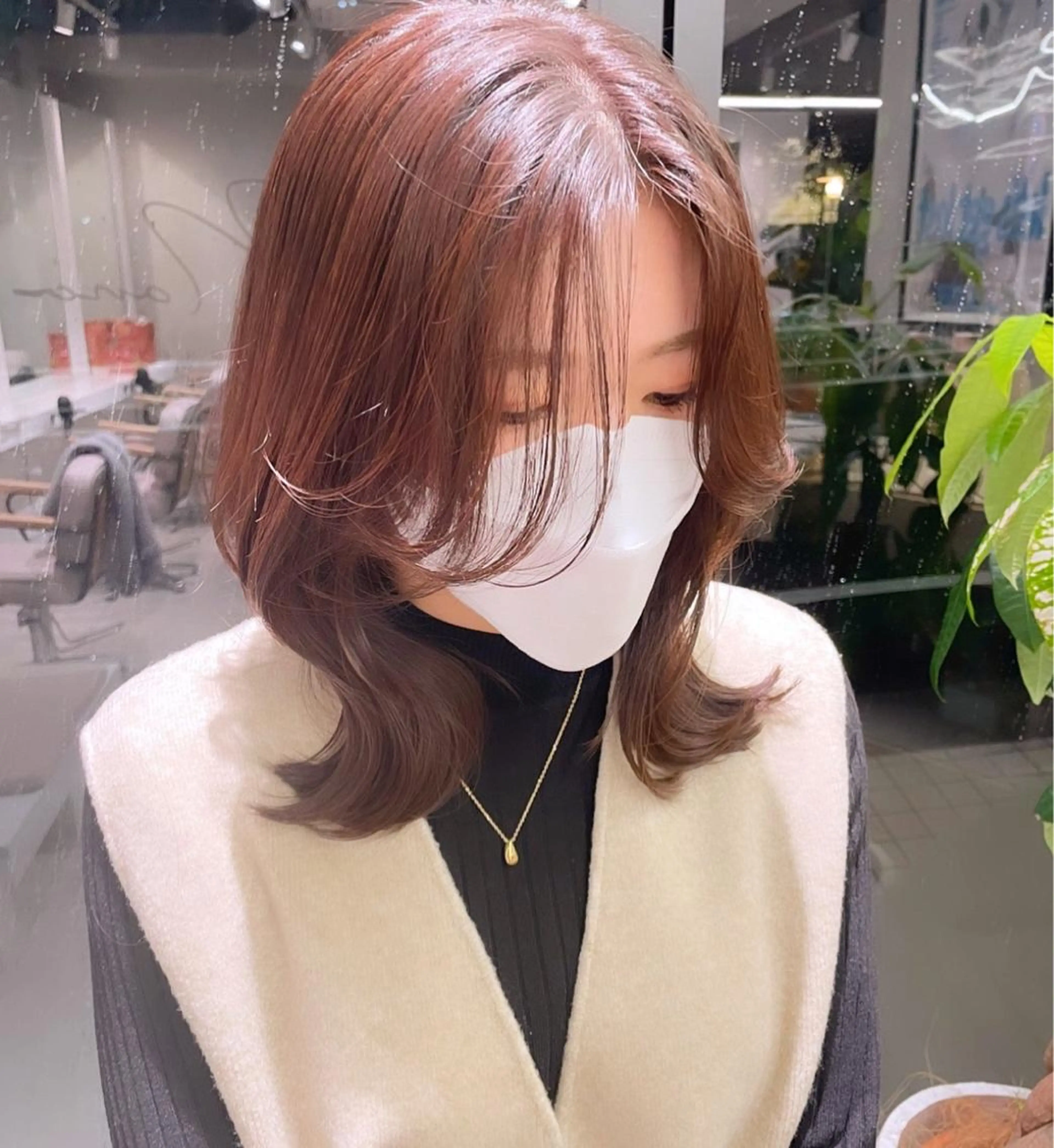 ミディアム 銀座／レイヤーカット 🤍内野すみれのヘアスタイル