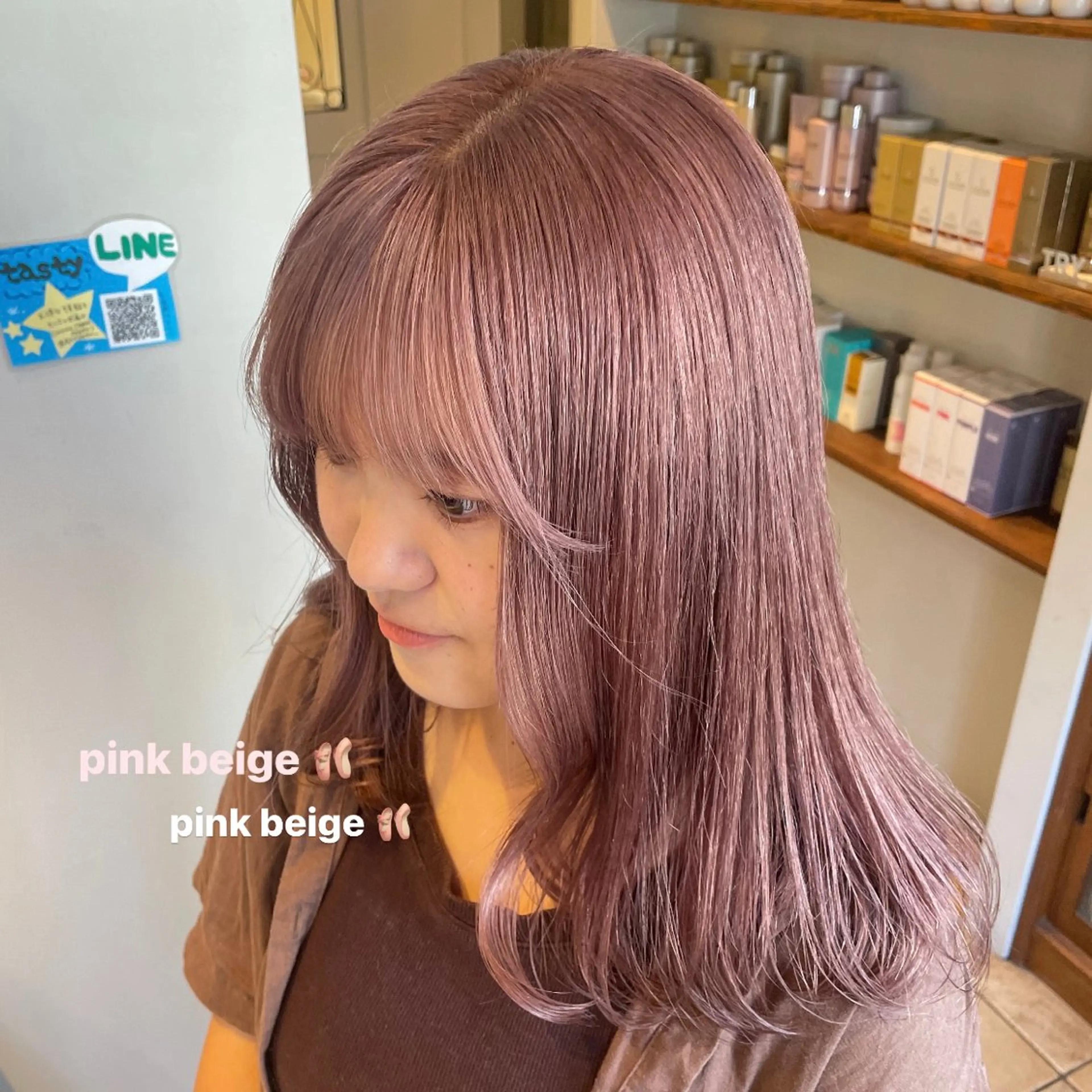 セミロング ミルクティー/ SACHIKAのヘアスタイル