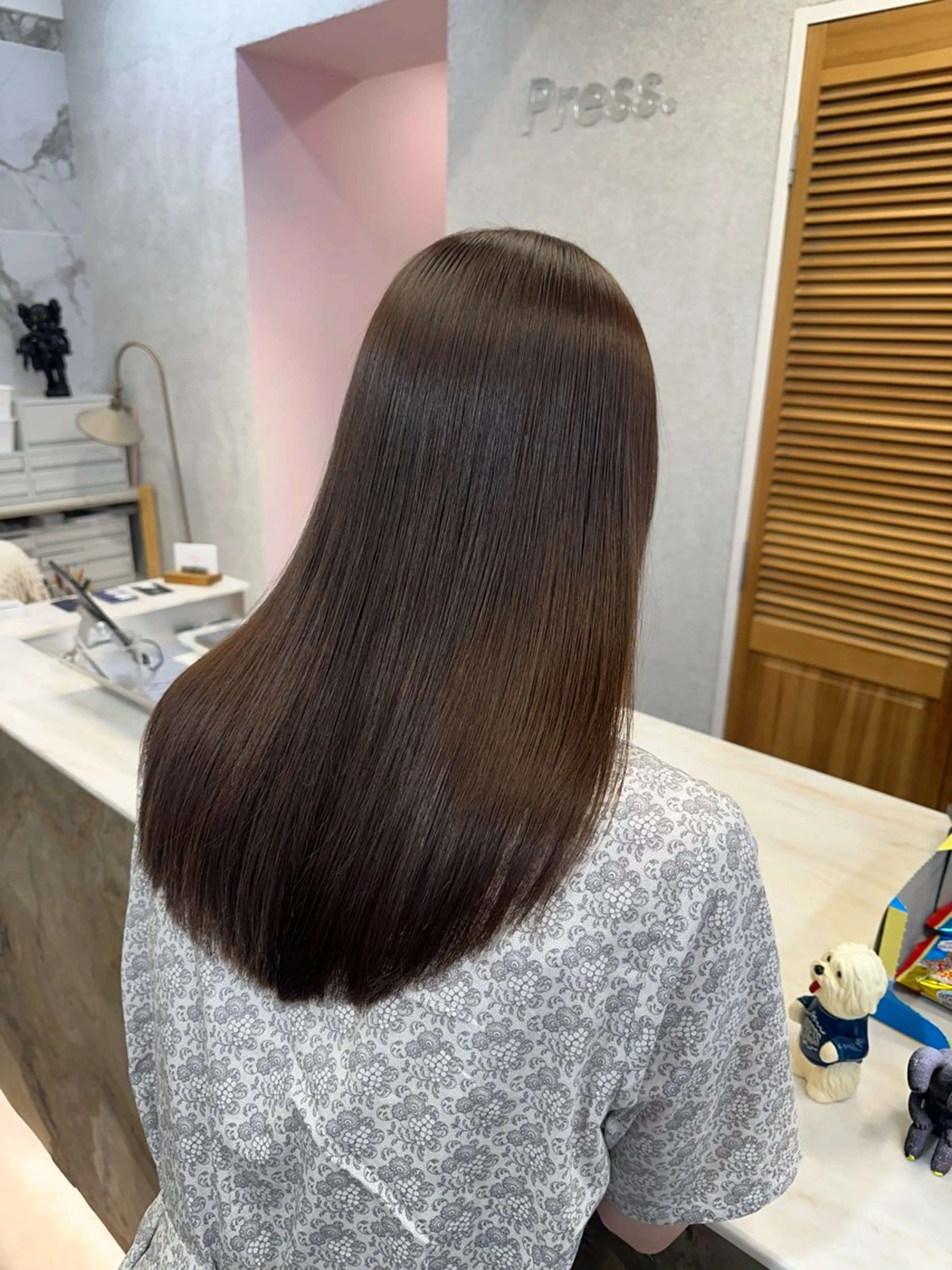 カラー 上品な透明感カラー 🫧renのヘアスタイル