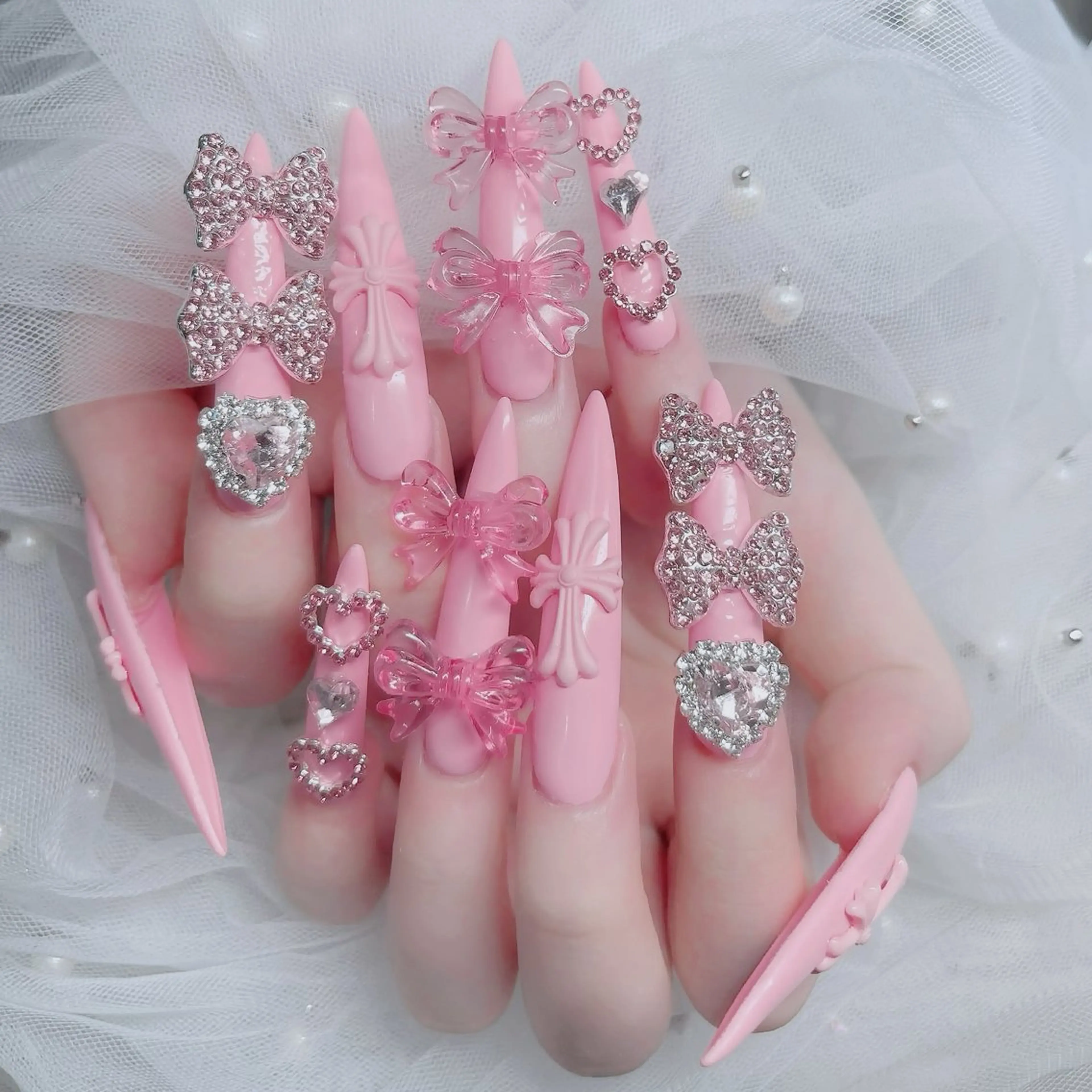 ネイル フットネイル フレンチネイル グラデーション 韓国ネイル ロングネイル ハンドネイル Hani Nail Salonのネイルデザイン