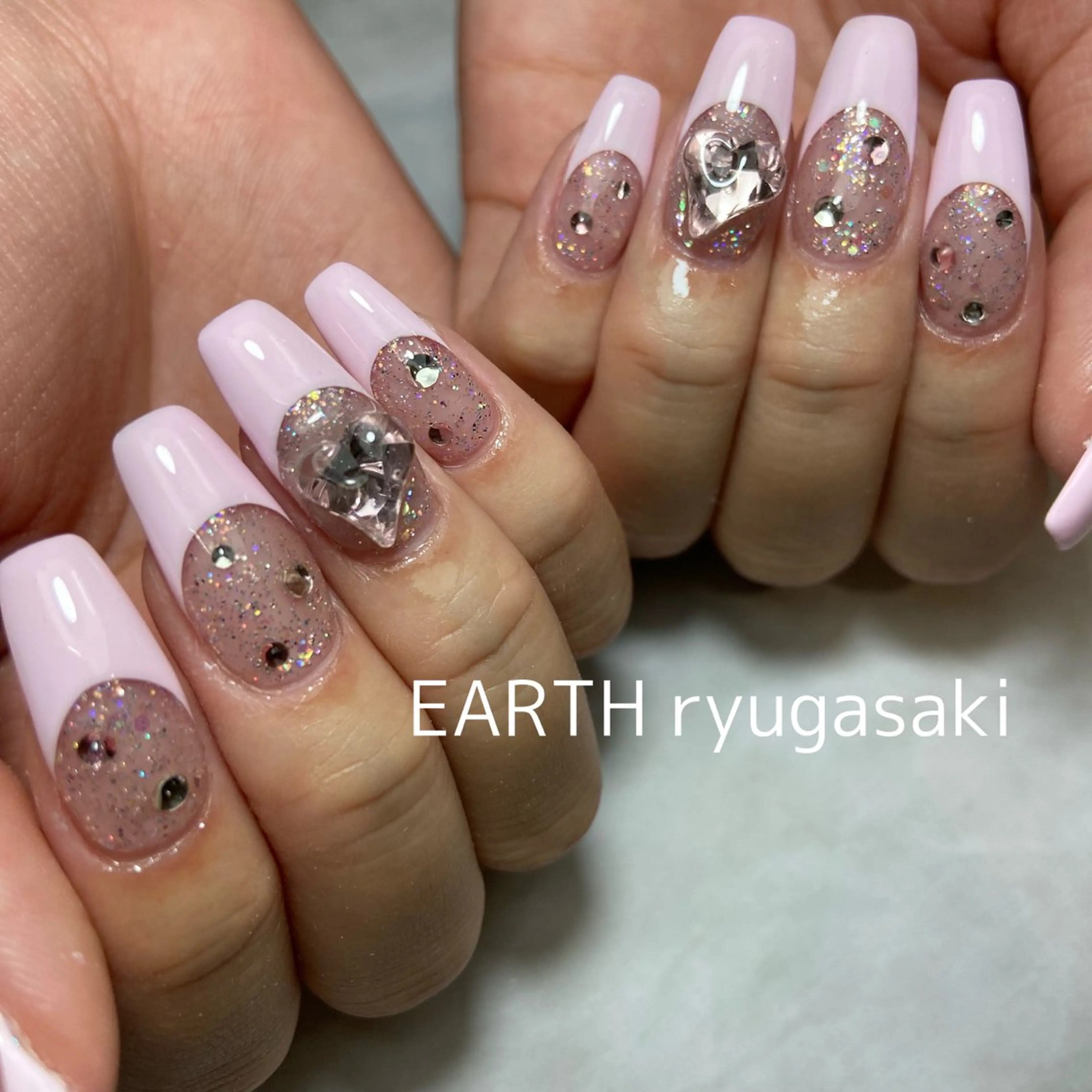 ネイル hair&make EARTH coiffure beaute 龍ケ崎店所属・tomita ayakaのネイルデザイン