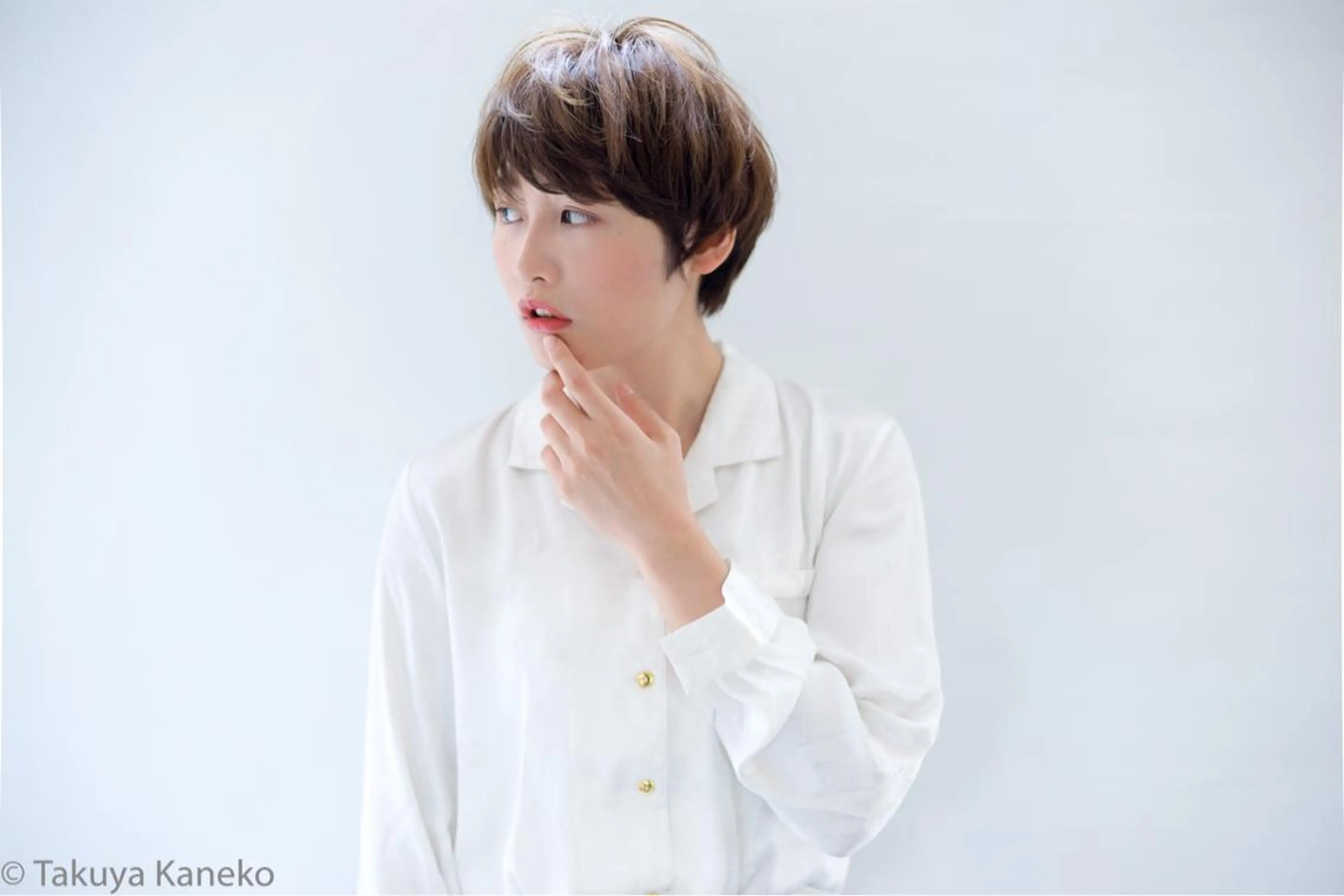 ショート カラー パーマ アッシュ 黒髪 グレージュ イルミナカラー ボブ TAKU　小顔カット 大人女性💇専門のヘアスタイル