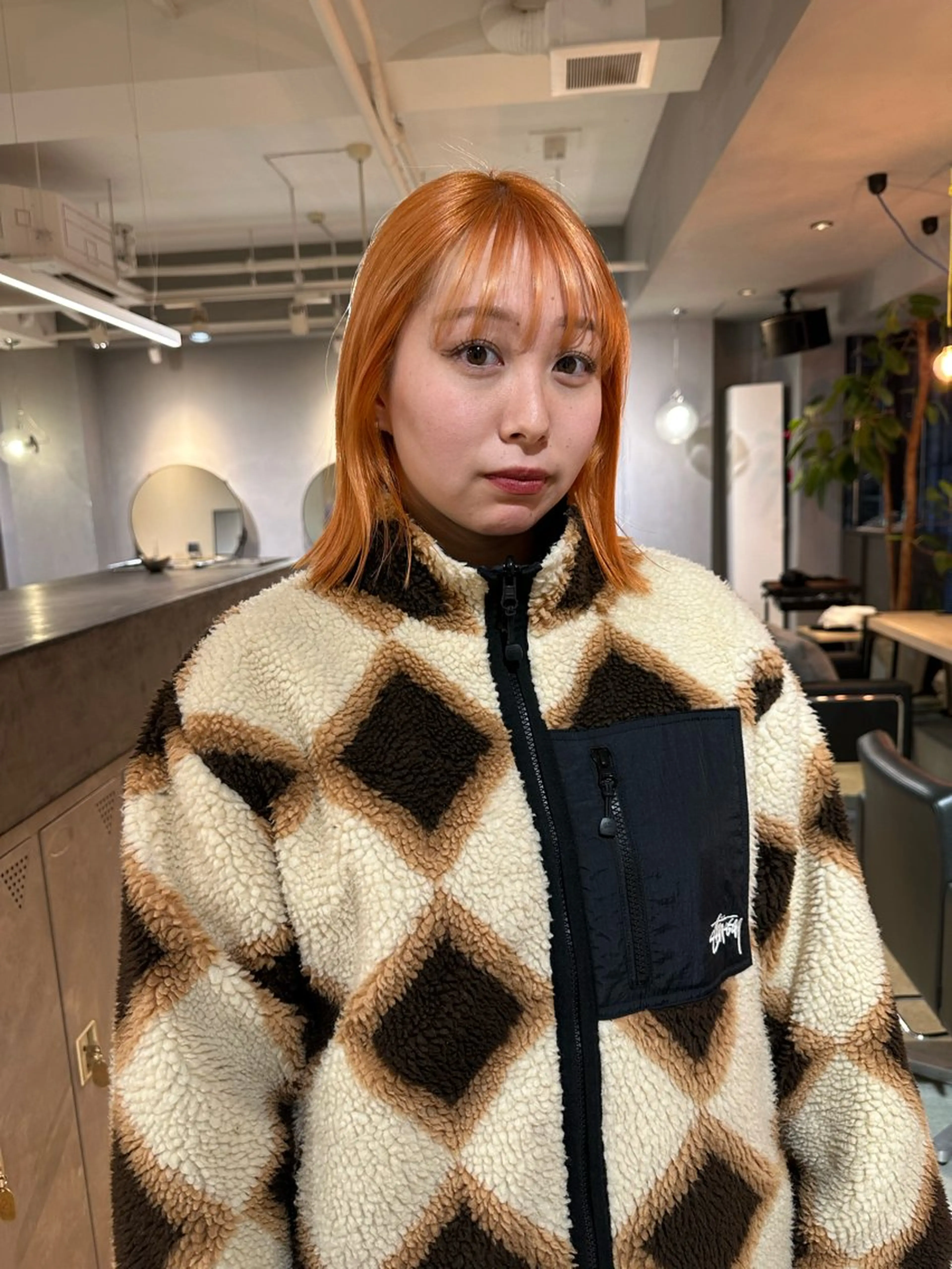 ミディアム カラー ヘアカラー 美髪・シールエクステ ホソタニリョウコのヘアスタイル