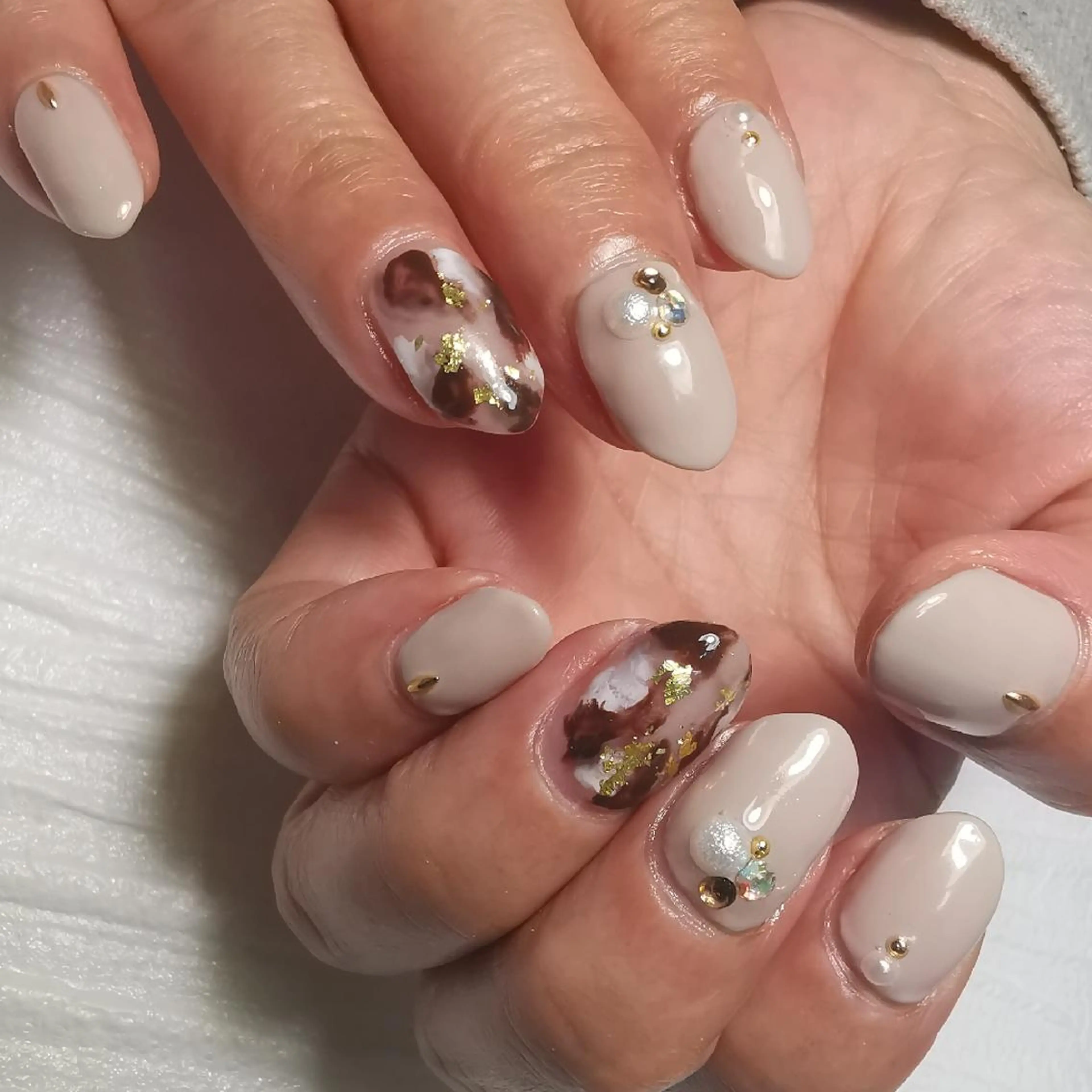 ネイル べっ甲ネイル 持ち込み ハンドネイル reve あやののネイルデザイン