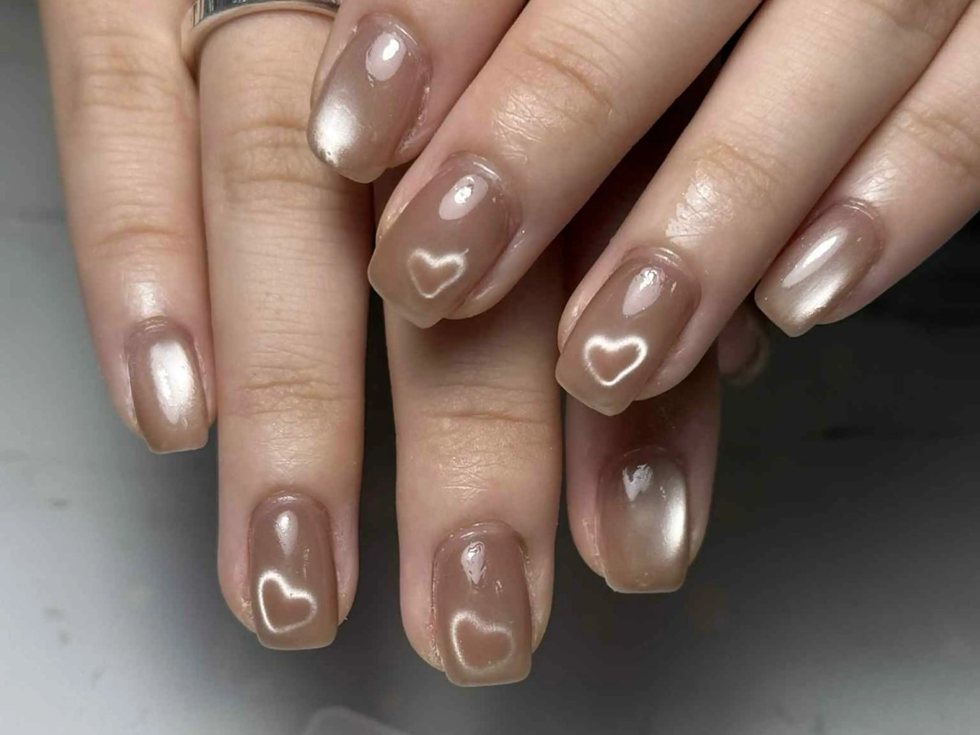 ネイル アートネイル フレンチネイル ジェルネイル グラデーション 韓国ネイル ハンドネイル ハンドケア さくら💮💮 【オフ無料】のネイルデザイン