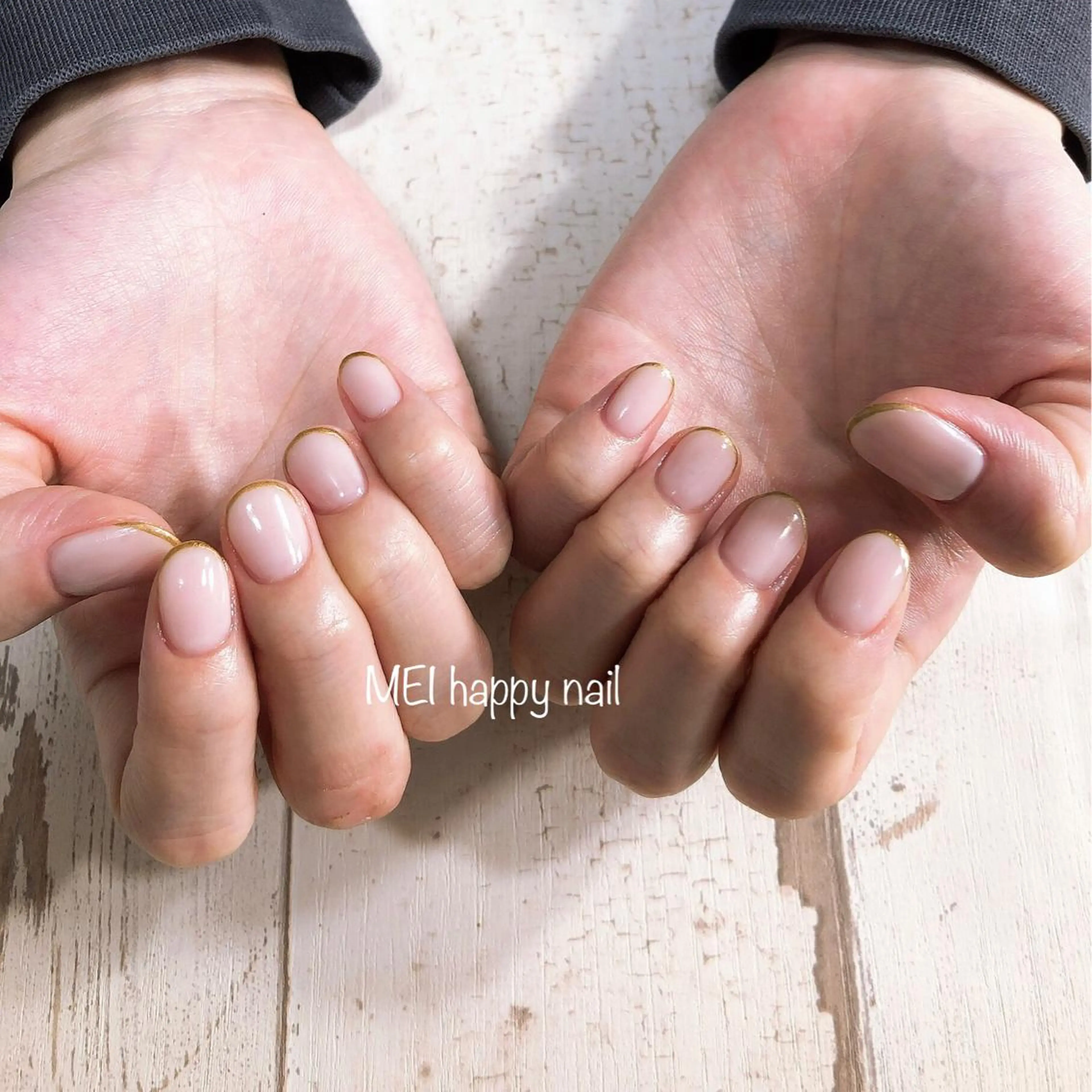 ネイル 北浦和 自爪育成ケアのネイルデザイン