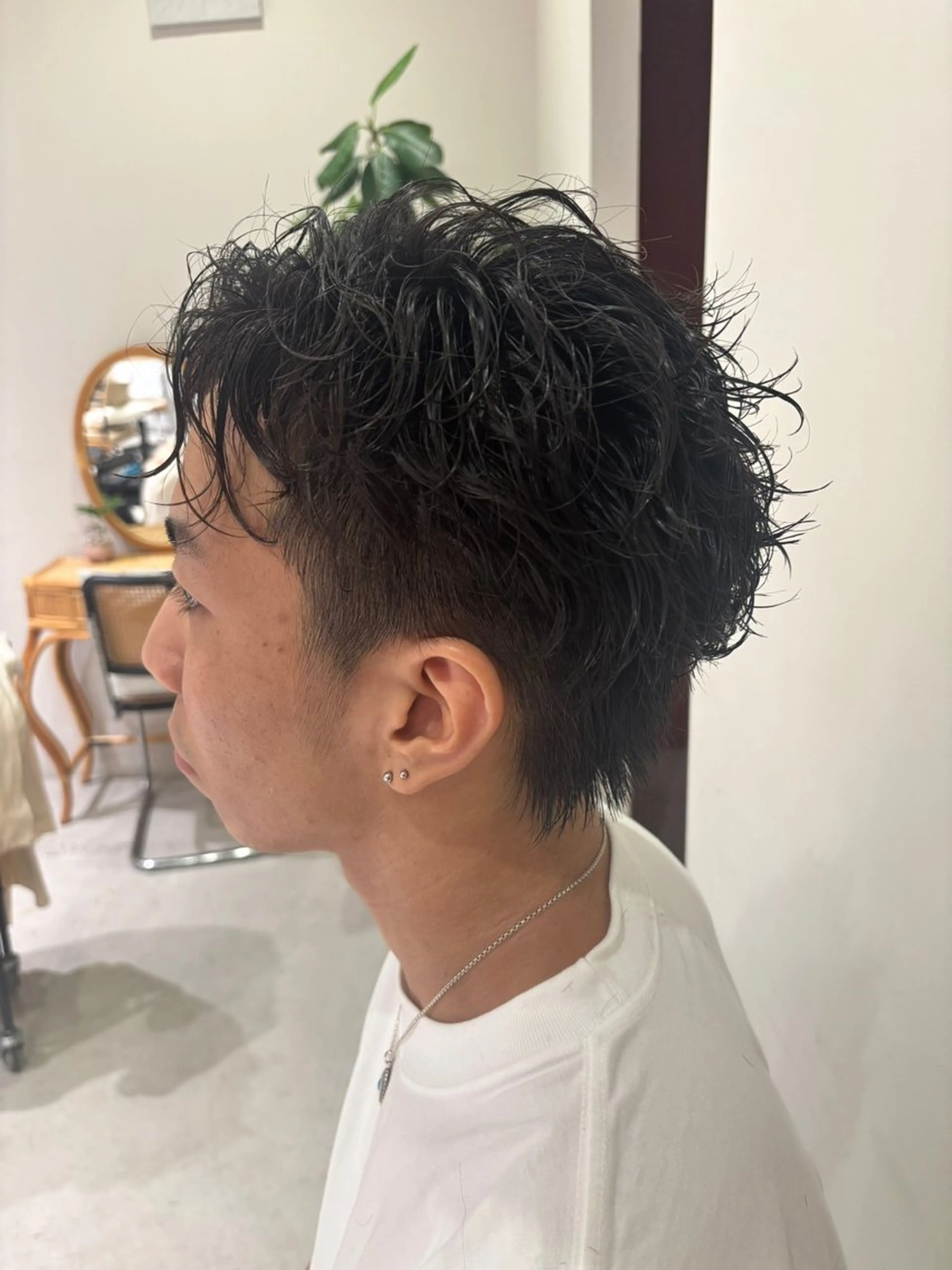 ショート パーマ メンズ 西村 錬之介のヘアスタイル