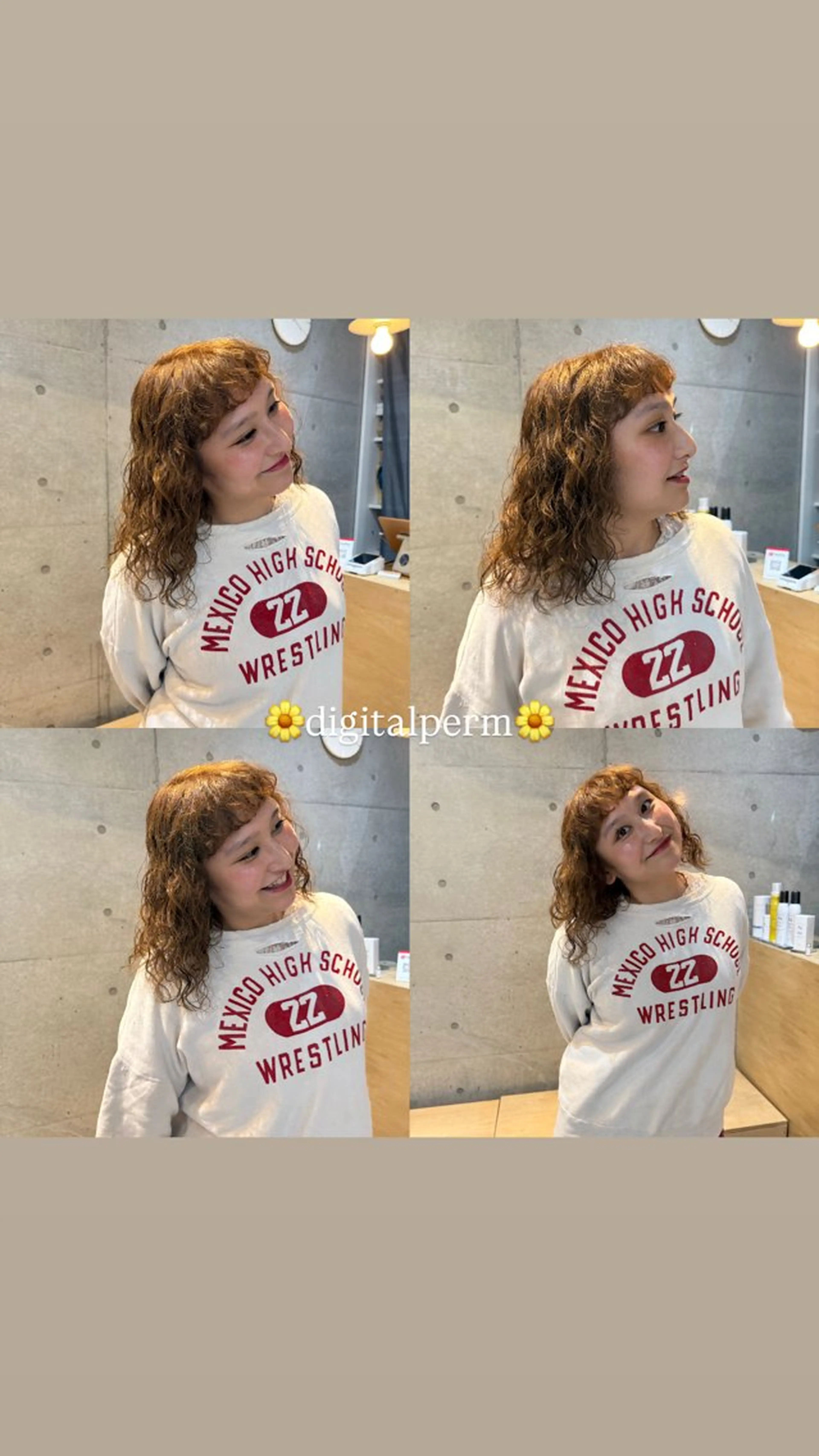 セミロング カット ヘアカラー パーマ トリートメント デジタルパーマ/ ウェーブパーマ/神野のヘアスタイル