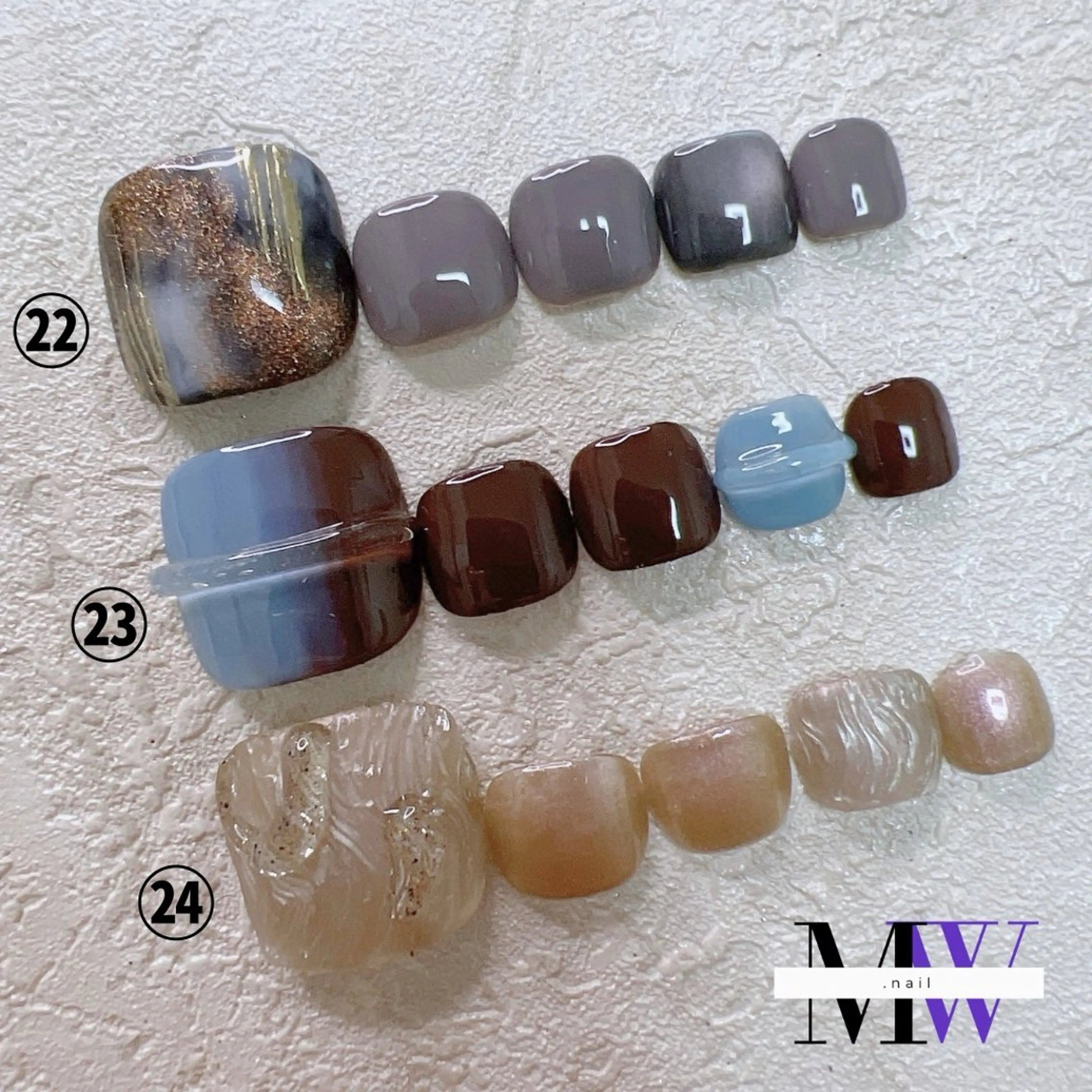 ネイル アートネイル フットネイル ジェルネイル フットネイル MW .nailのネイルデザイン