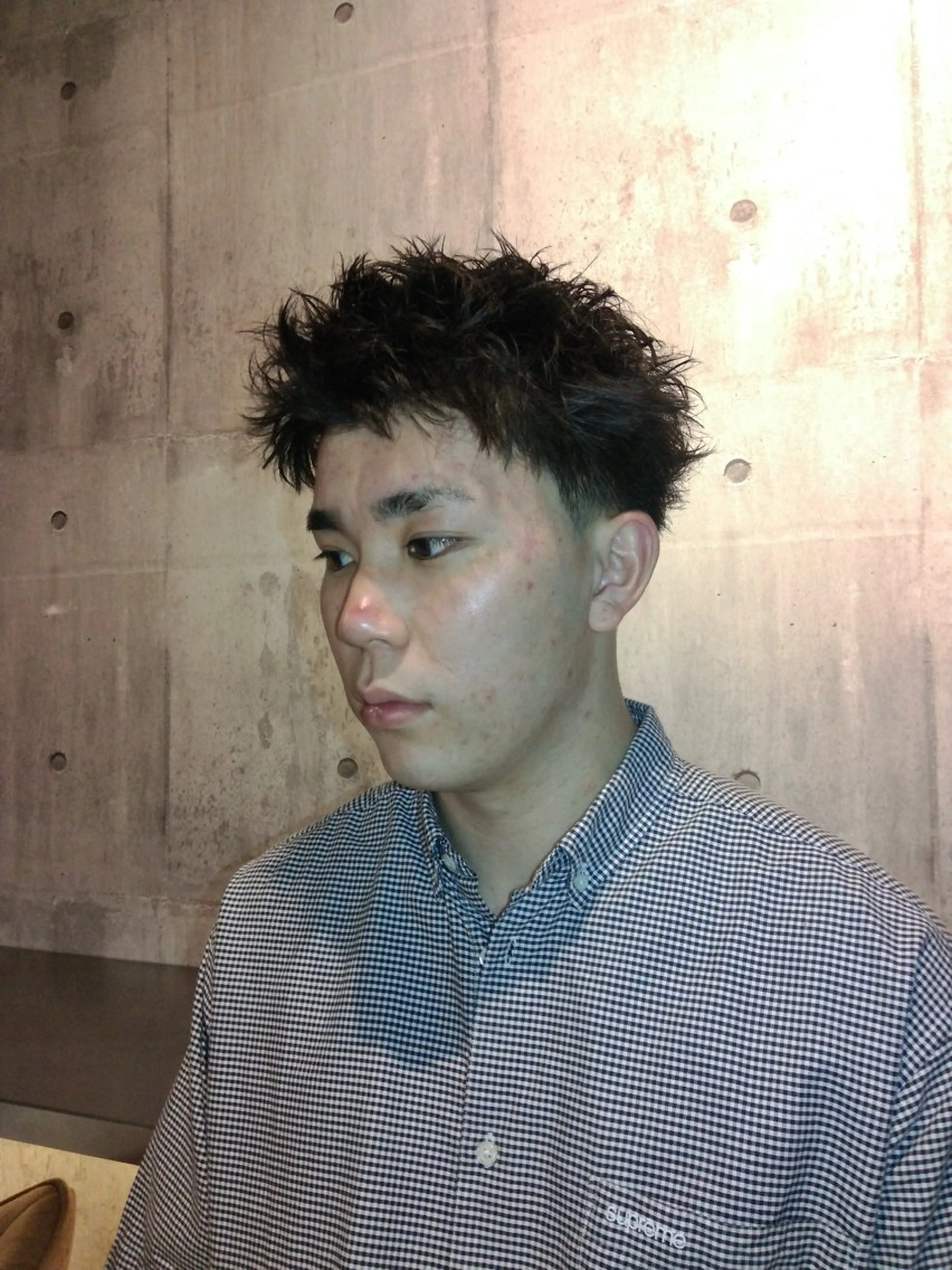 メンズ メンズパーマ カット パーマ 窪田 力也のヘアスタイル