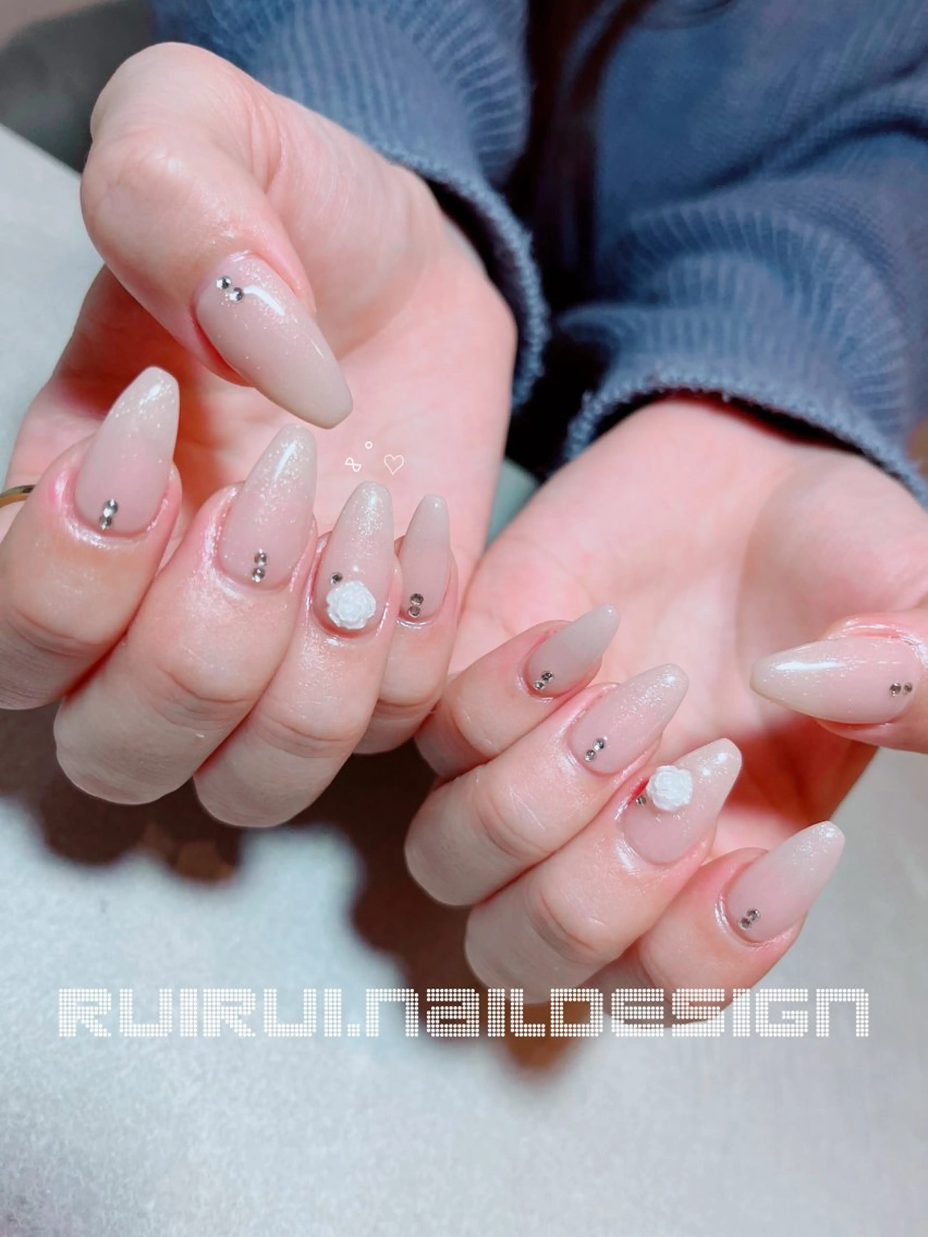 ネイル ジェルネイル シンプルネイル ハンドネイル RUI ☆のネイルデザイン