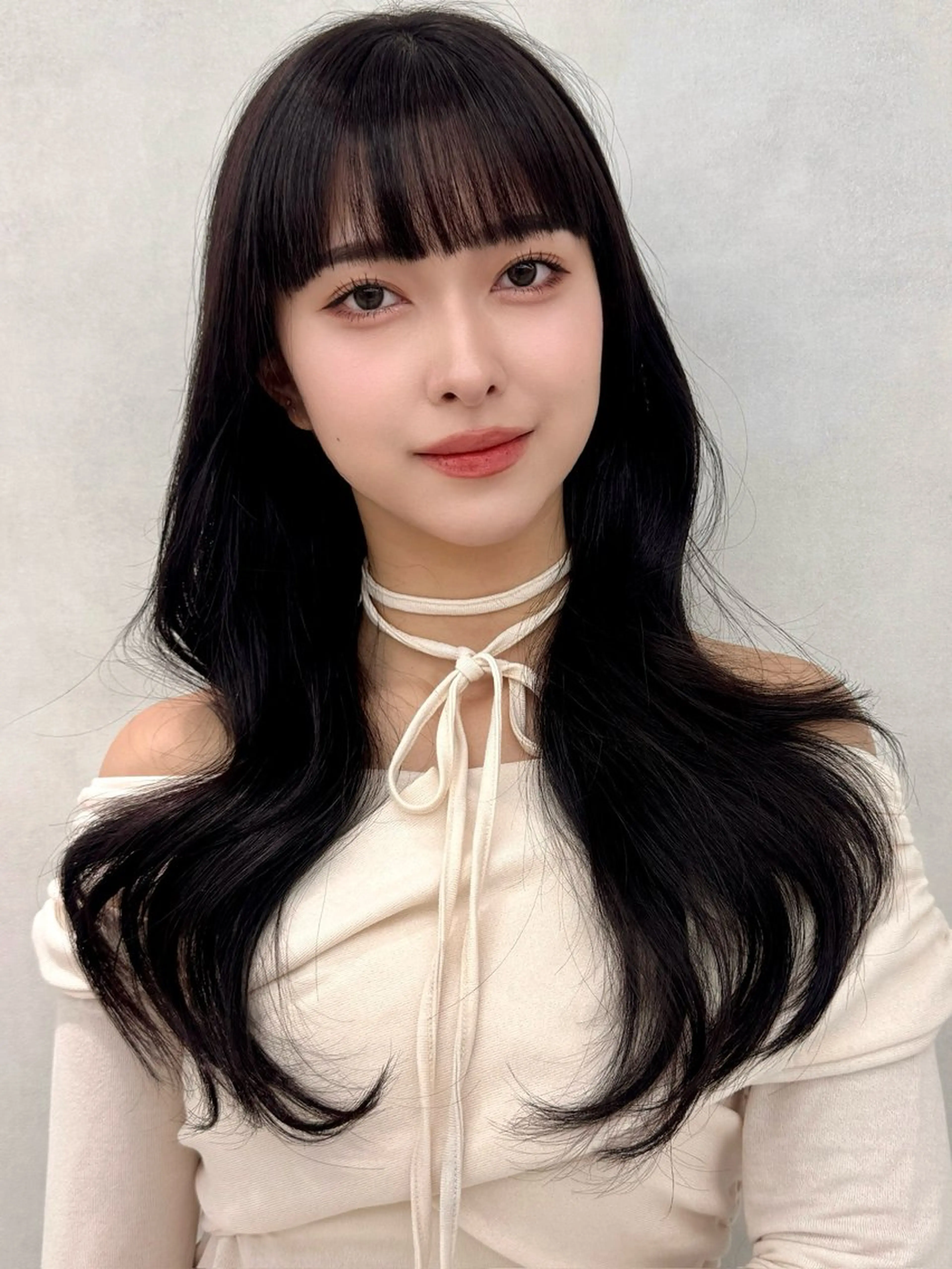 セミロング 韓国風ヘア レイヤーカット 縮毛矯正 カット 縮毛矯正 🇰🇷韓国ヘア★ 副店長.쿠리타⭐︎のヘアスタイル