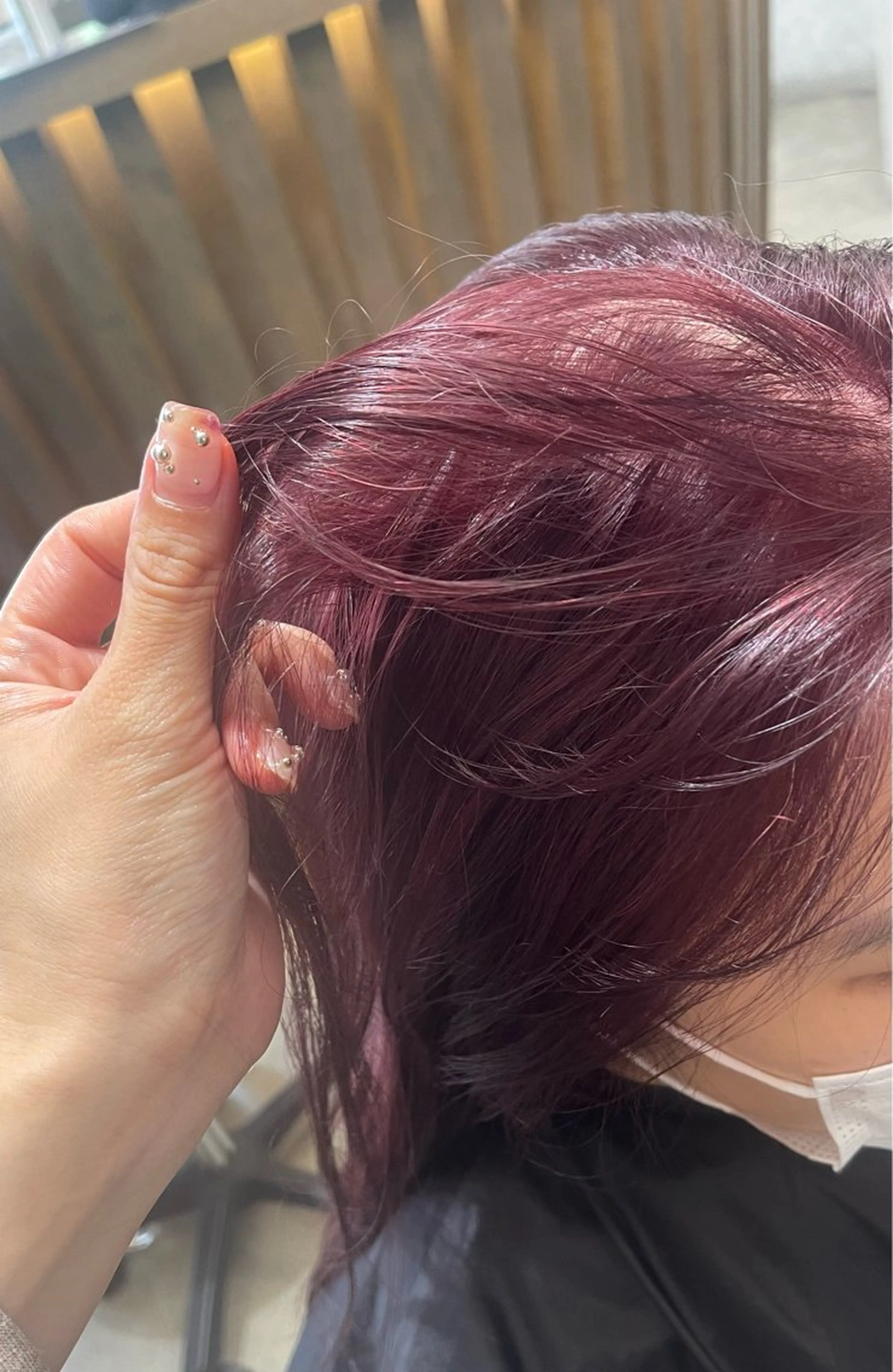 セミロング カラー レッドカラー ダブルカラー /まつ毛パーマ🎀のヘアスタイル