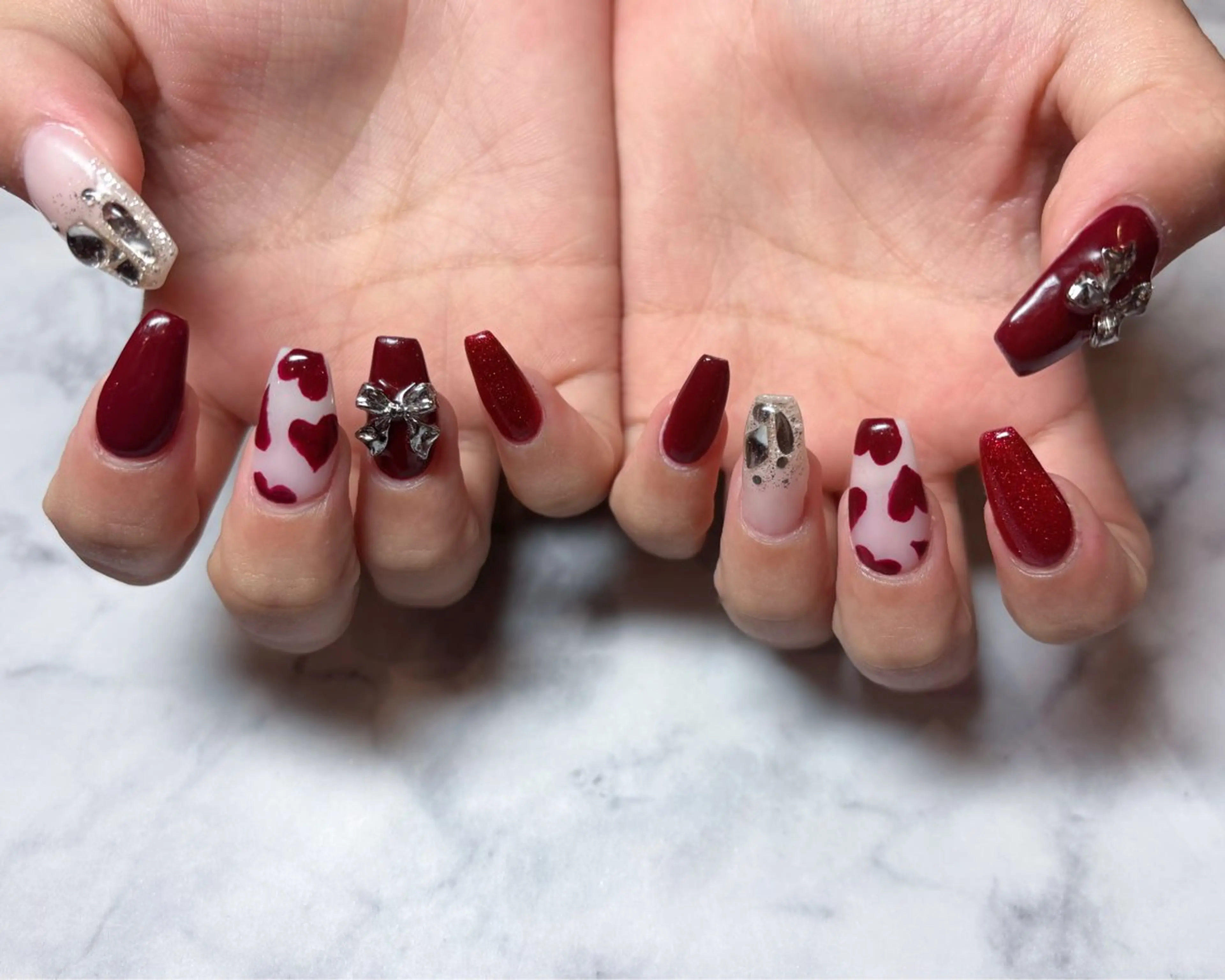 オフ無/有🩷持ち込みデザイン120分🎀🪄(6本アート)の写真