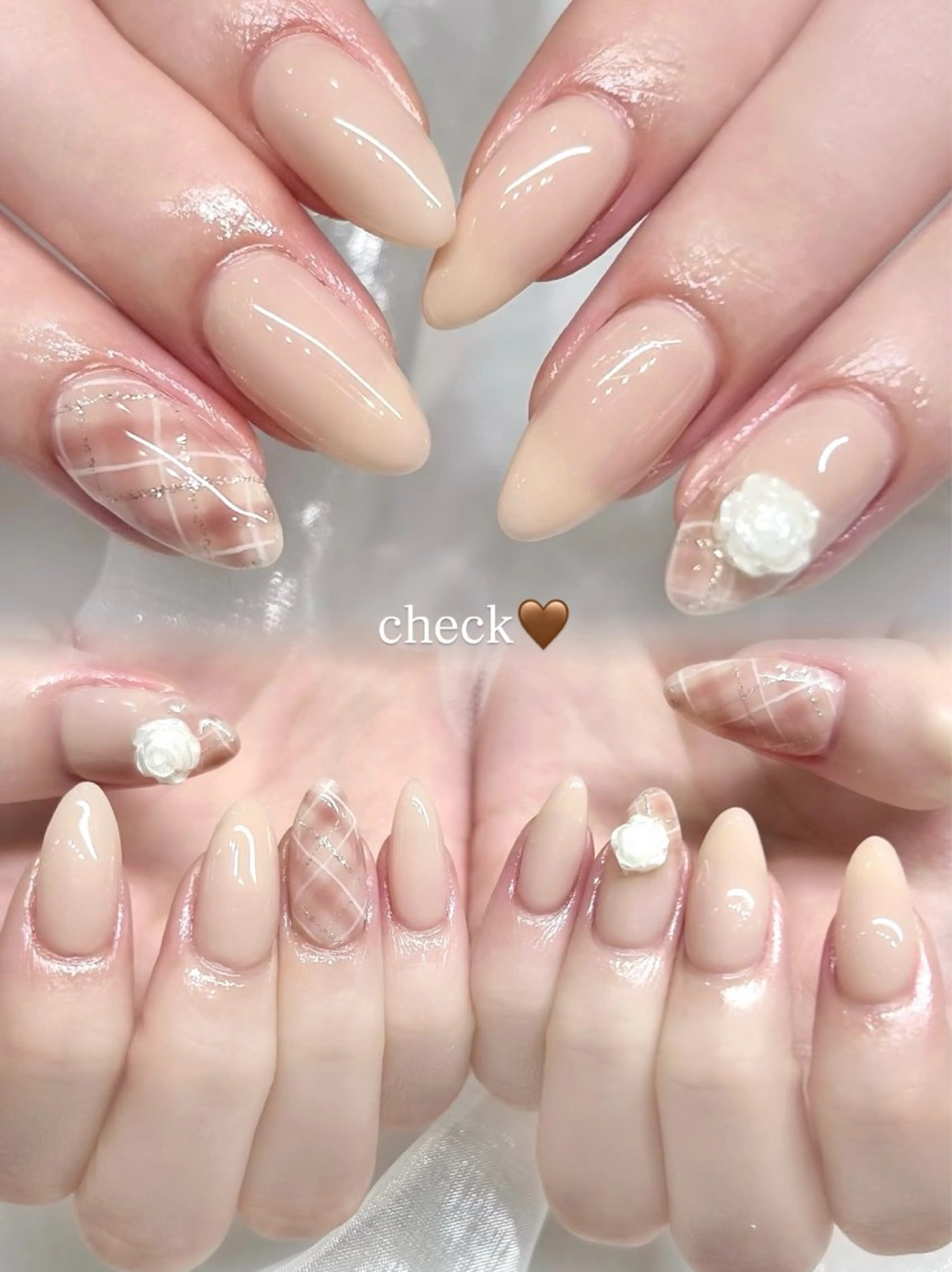 ネイル ブラウン ジェルネイル ワンカラーネイル パラジェル シンプルネイル ハンドネイル 🎀チーク/ちゅるん 🫧chisa🎀のネイルデザイン