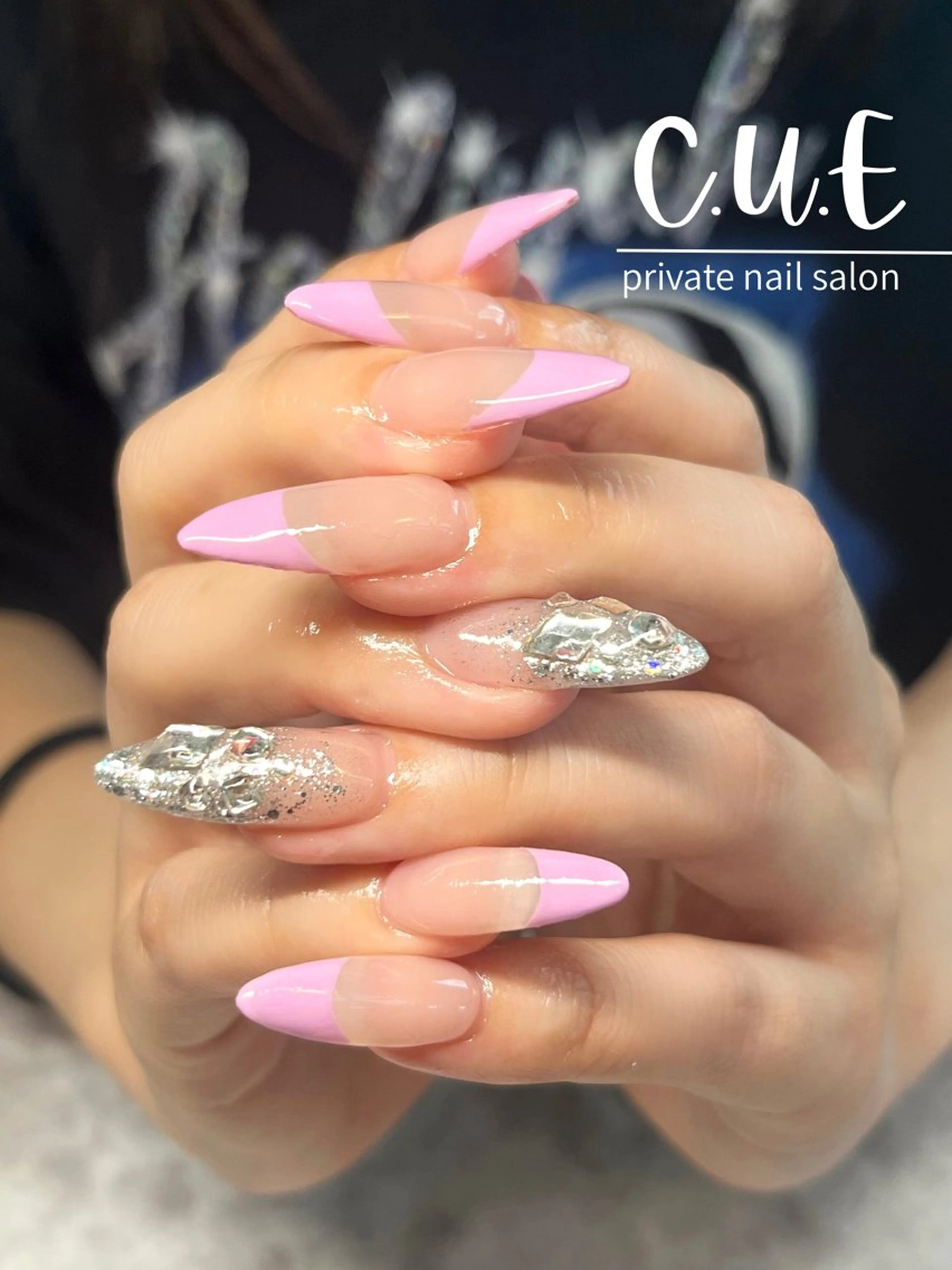 ネイル フレンチネイル Nailsalon C.U.Eのネイルデザイン