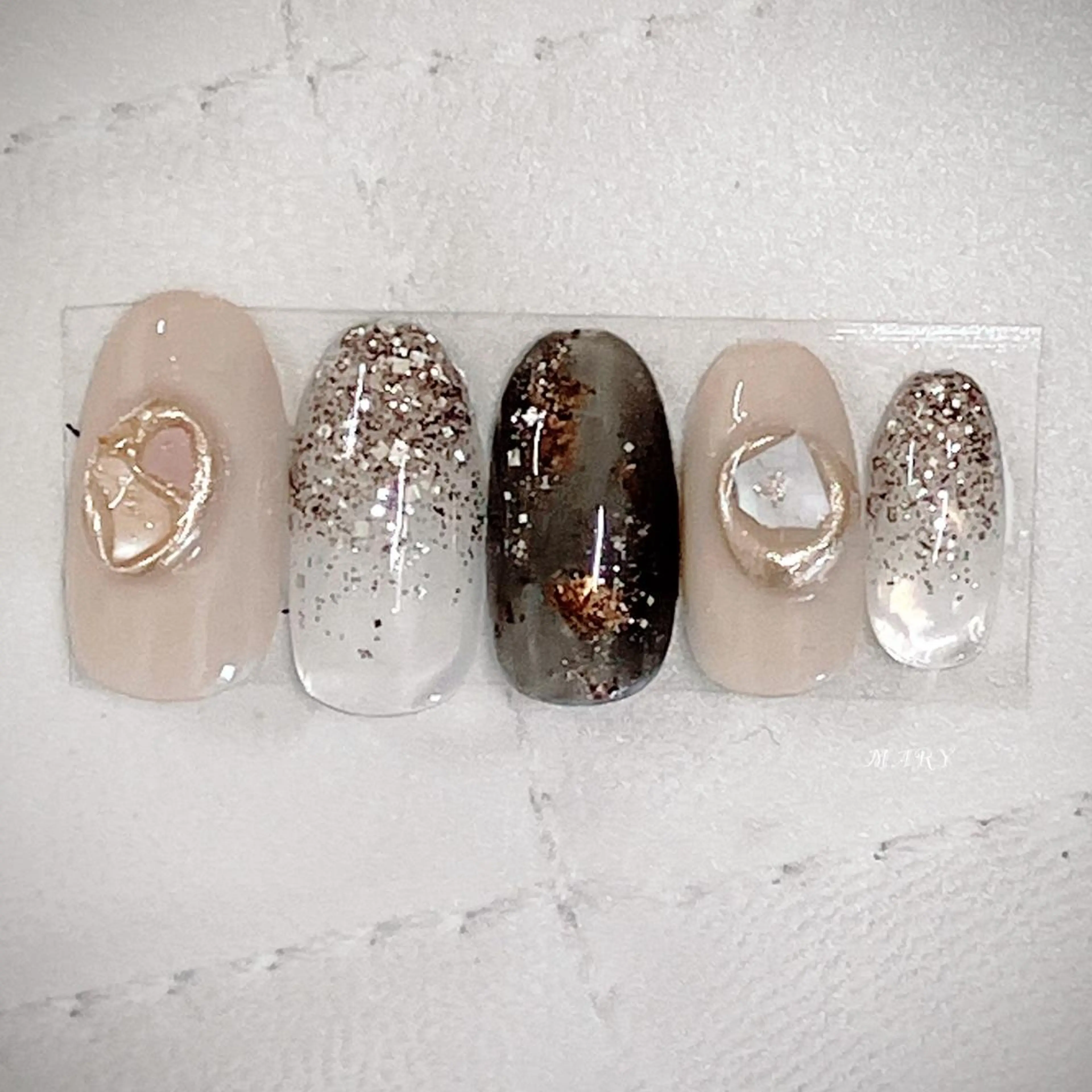 ネイル ニュアンスネイル ハンドネイル Mary nail .narumiのネイルデザイン