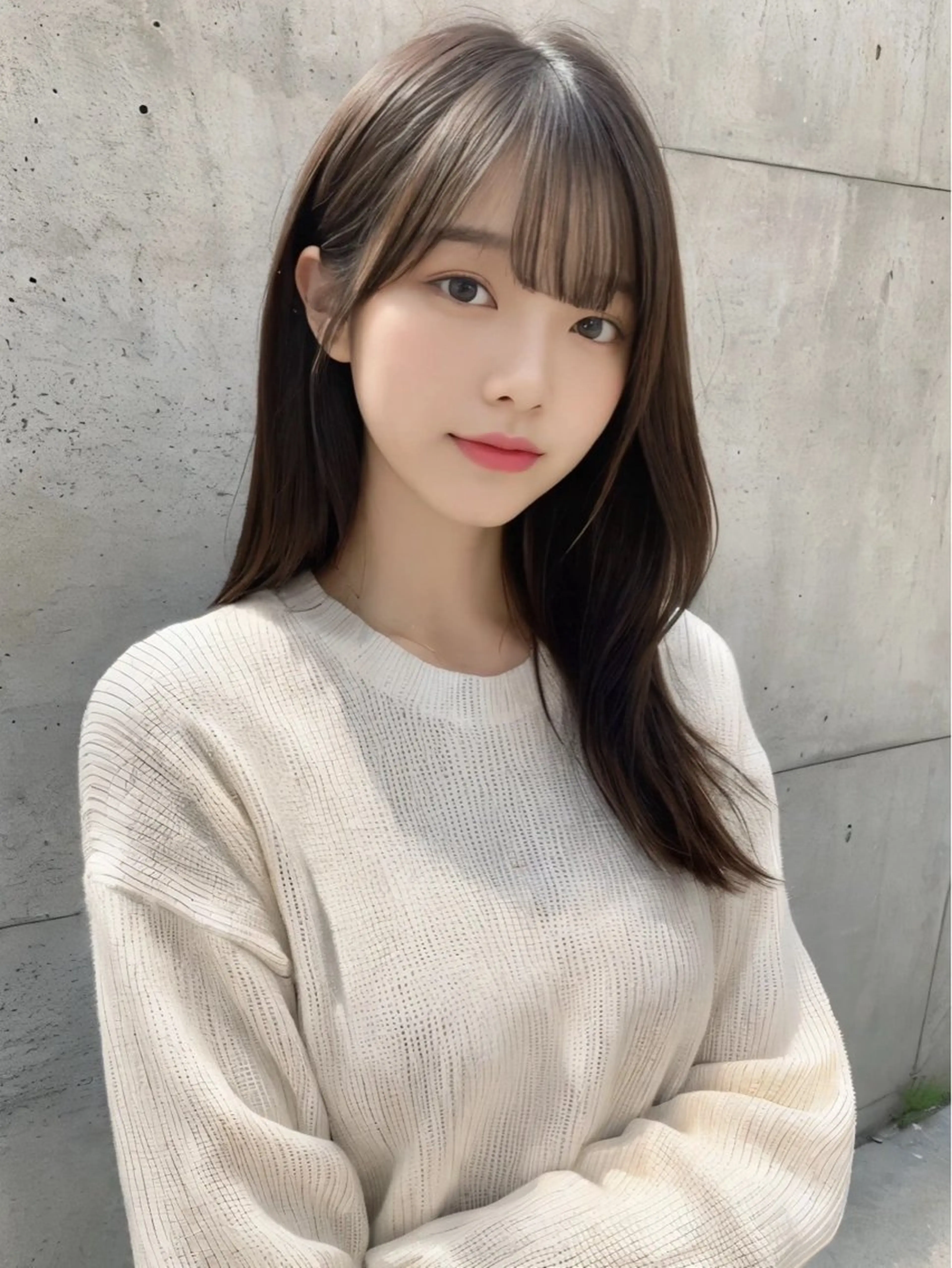 セミロング カラー La fith hair ray 札幌店所属・顔まわり/W カラー/リョウのヘアスタイル