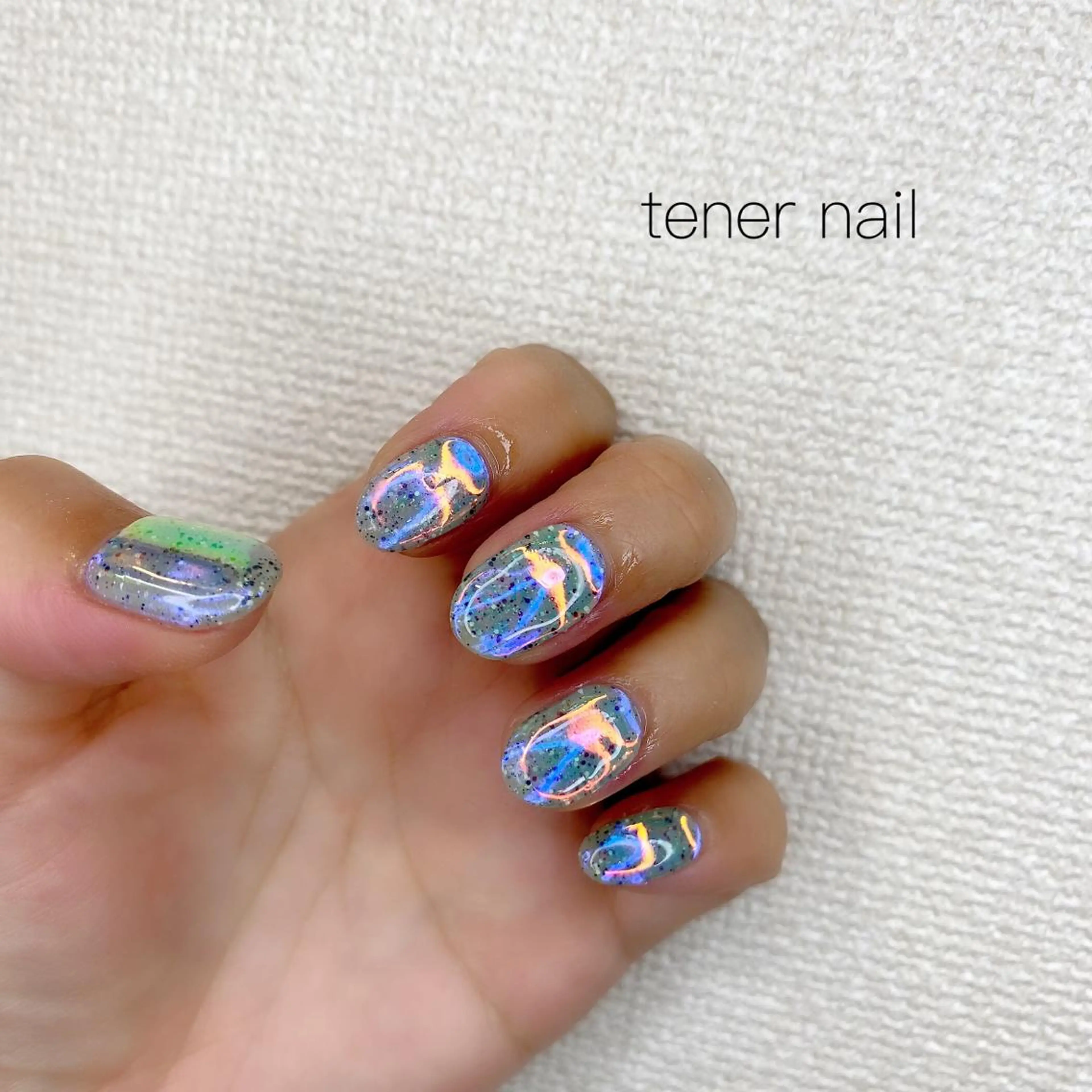 ネイル 氷ネイル・うるうるネイル テネルネイル tener nailのネイルデザイン