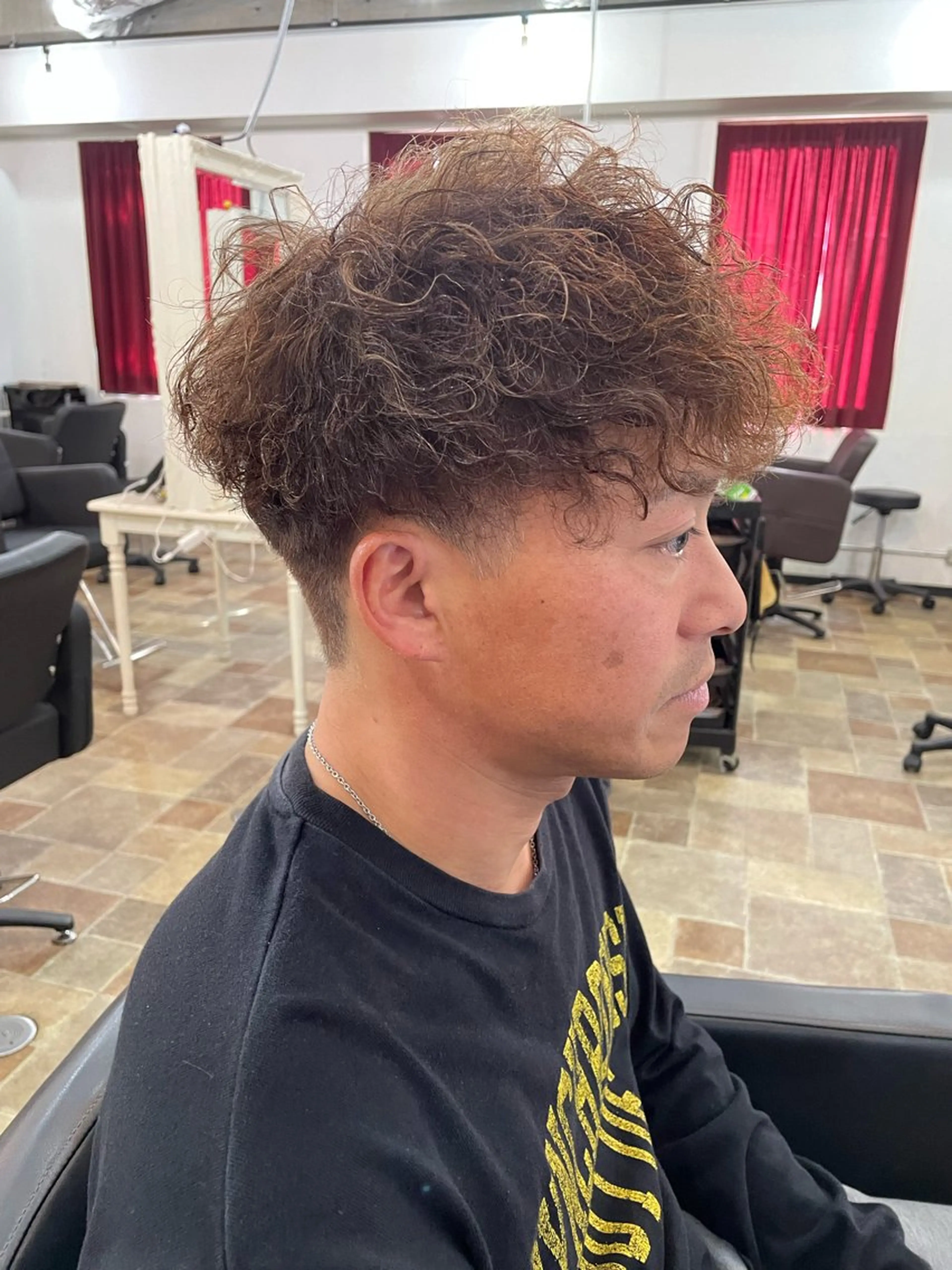 ショート パーマ メンズ amphihair 高橋祐也のヘアスタイル