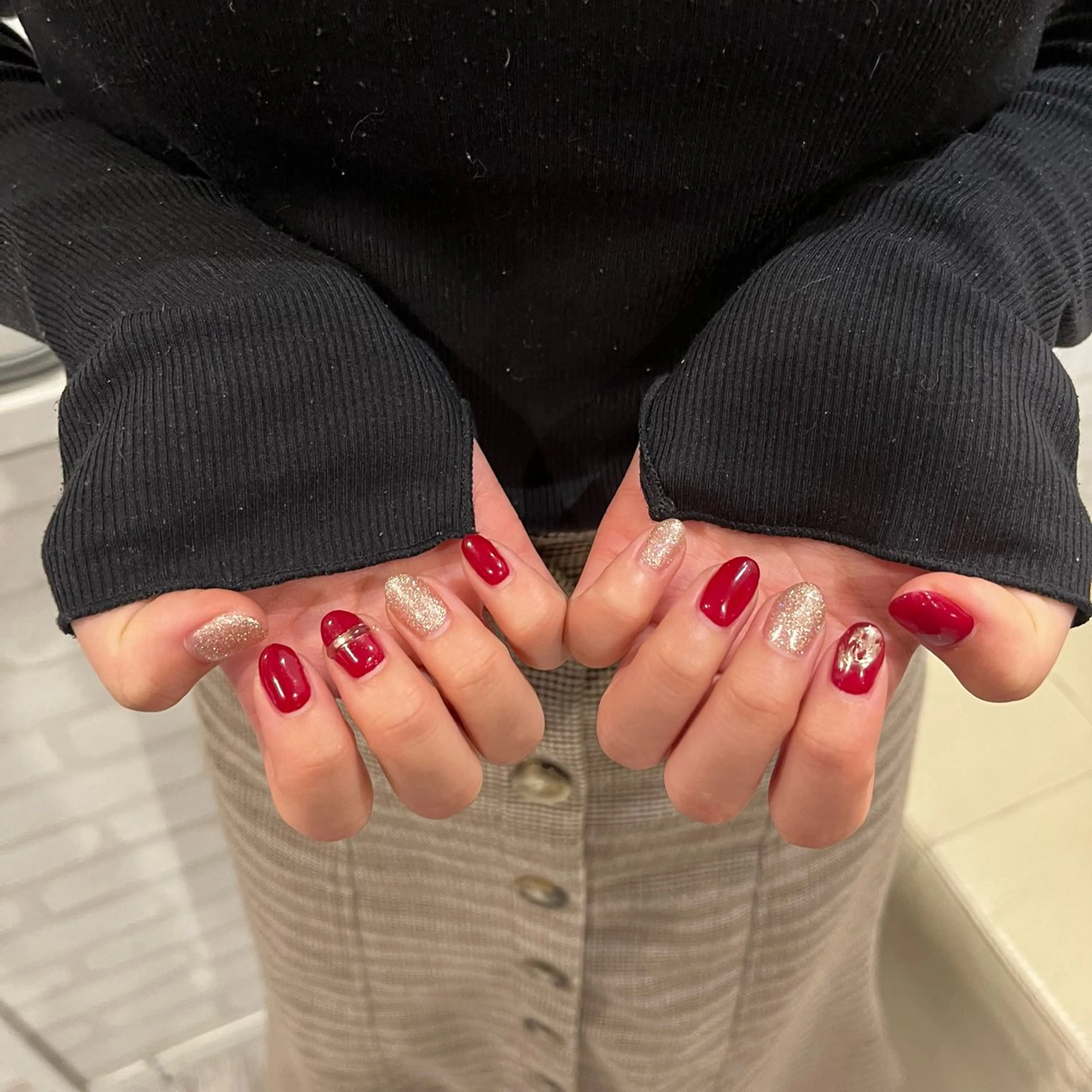 ネイル ジェルネイル 阿部 うららのヘアスタイル