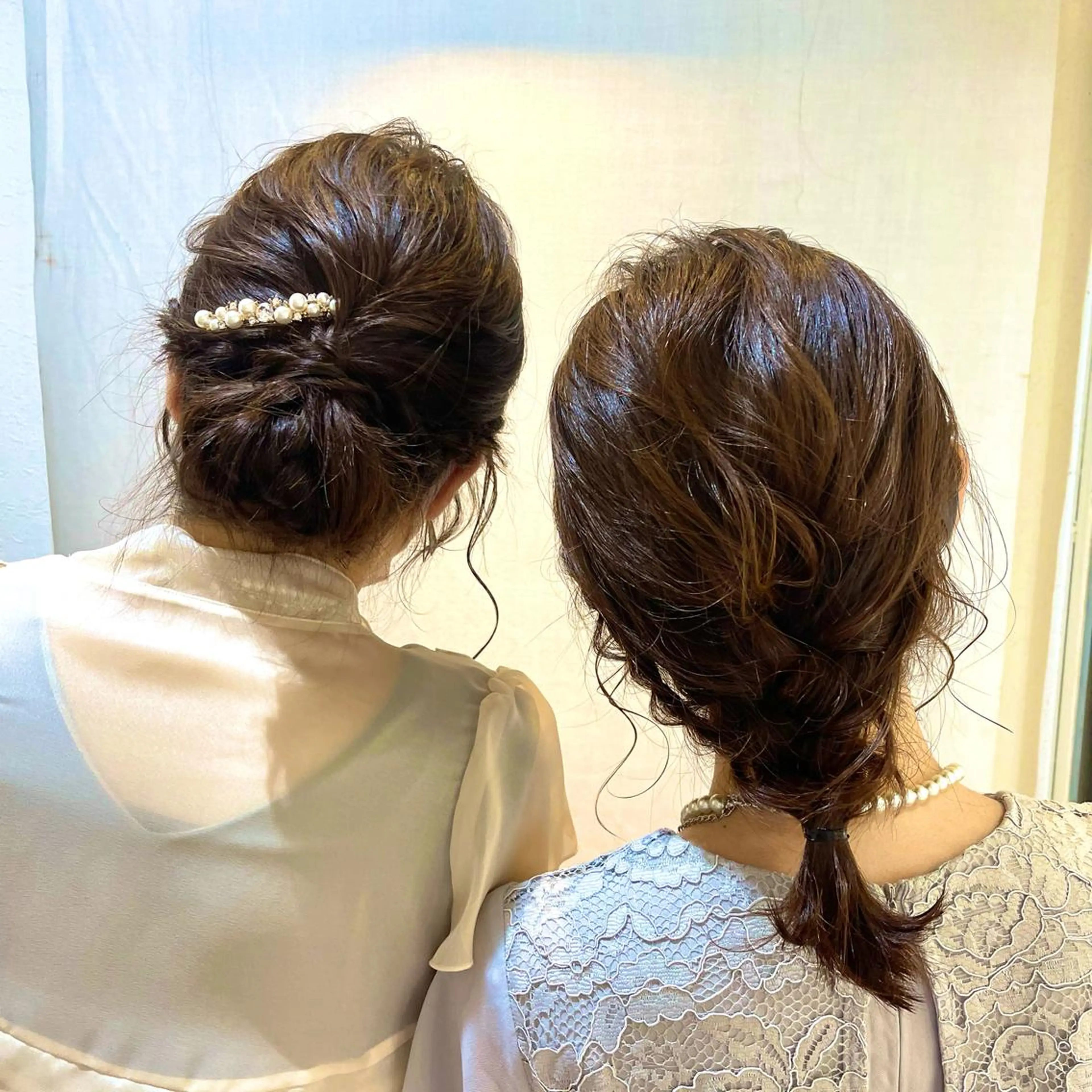 ミディアム ヘアアレンジ 鶴﨑 美優亜のヘアスタイル