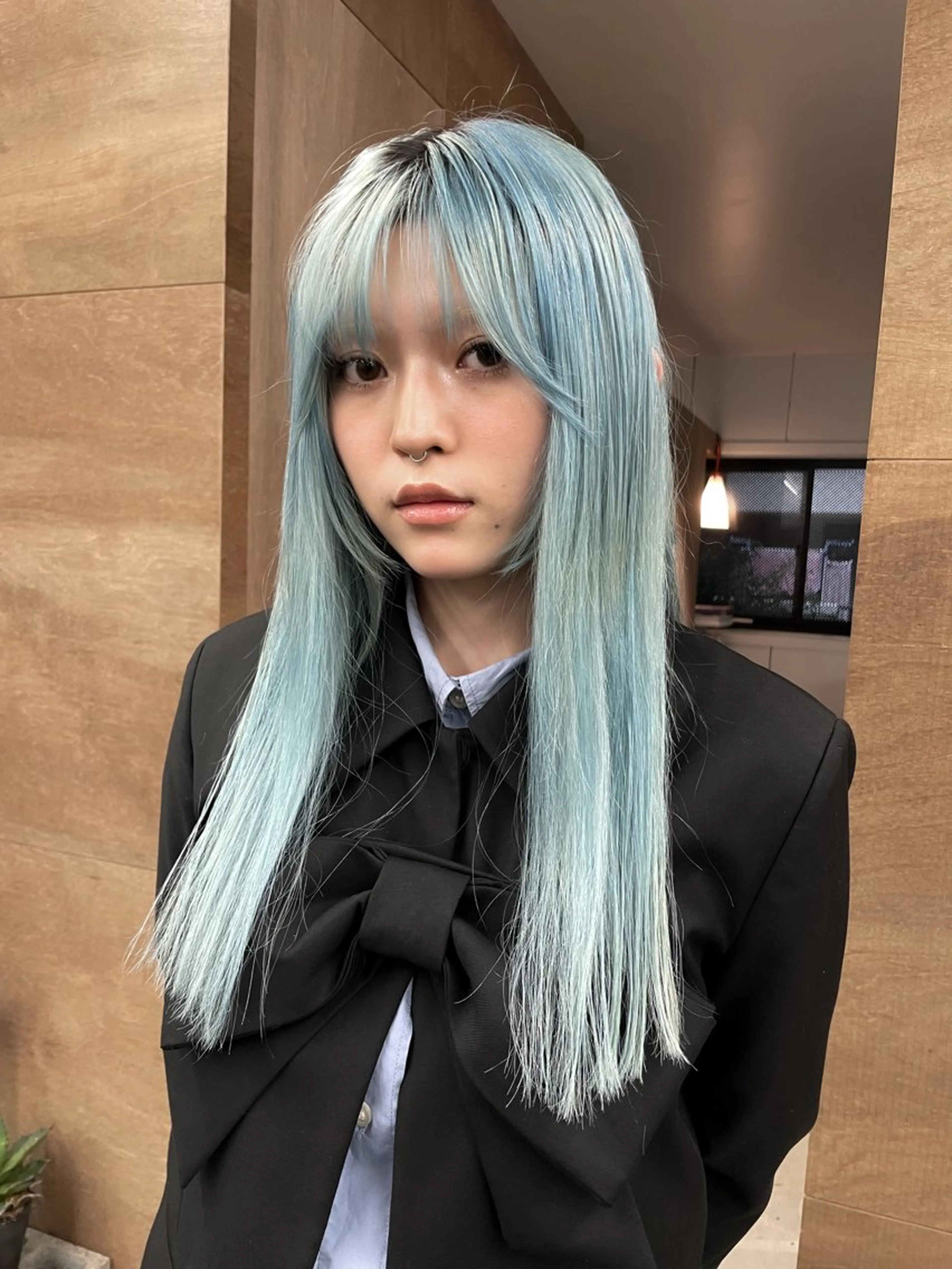 ロング カラー カット ヘアカラー 関 京磨のヘアスタイル