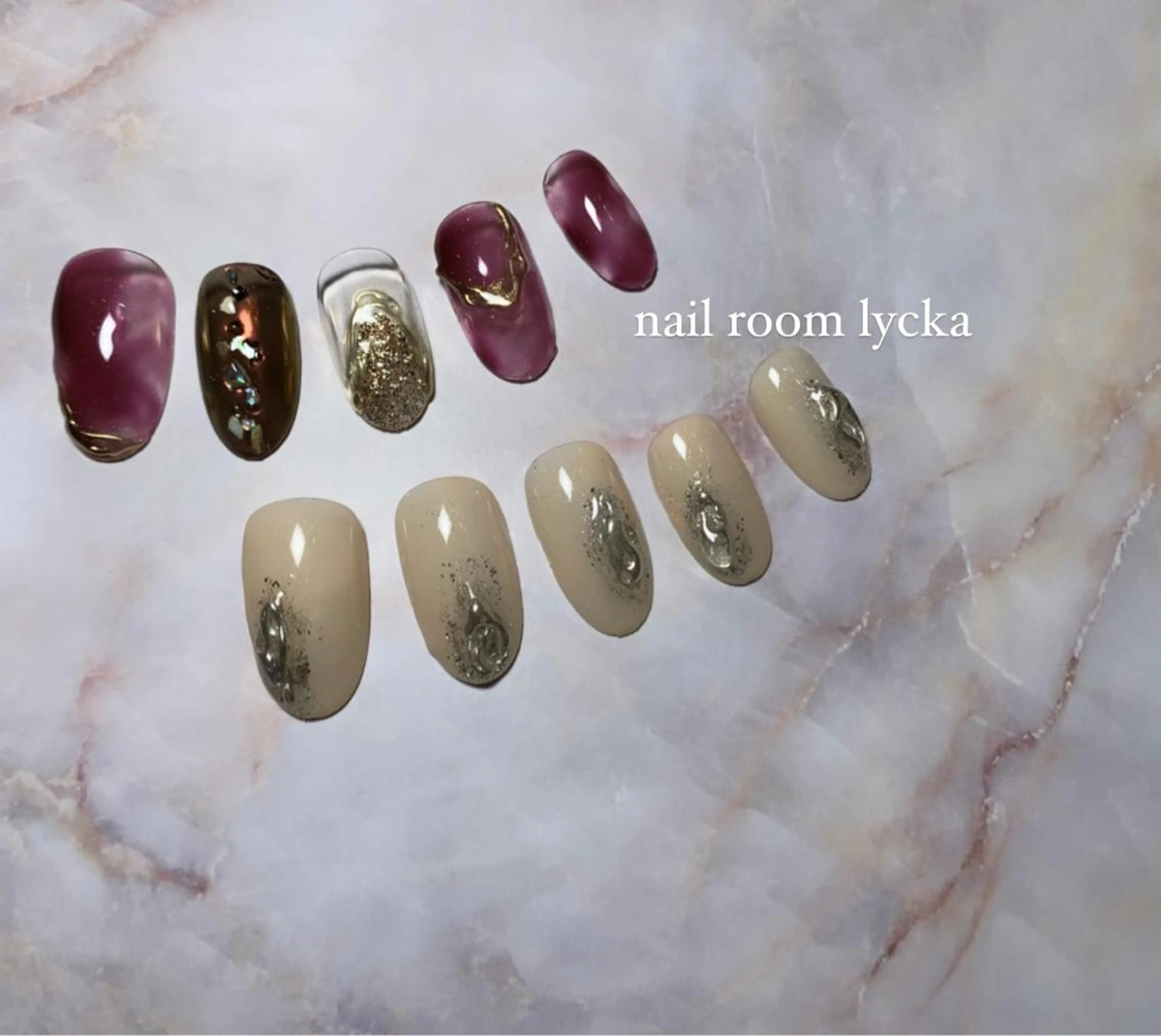 ネイル ﾈｲﾙﾙｰﾑﾘｯｶ 𝐦𝐚𝐲𝐮のネイルデザイン