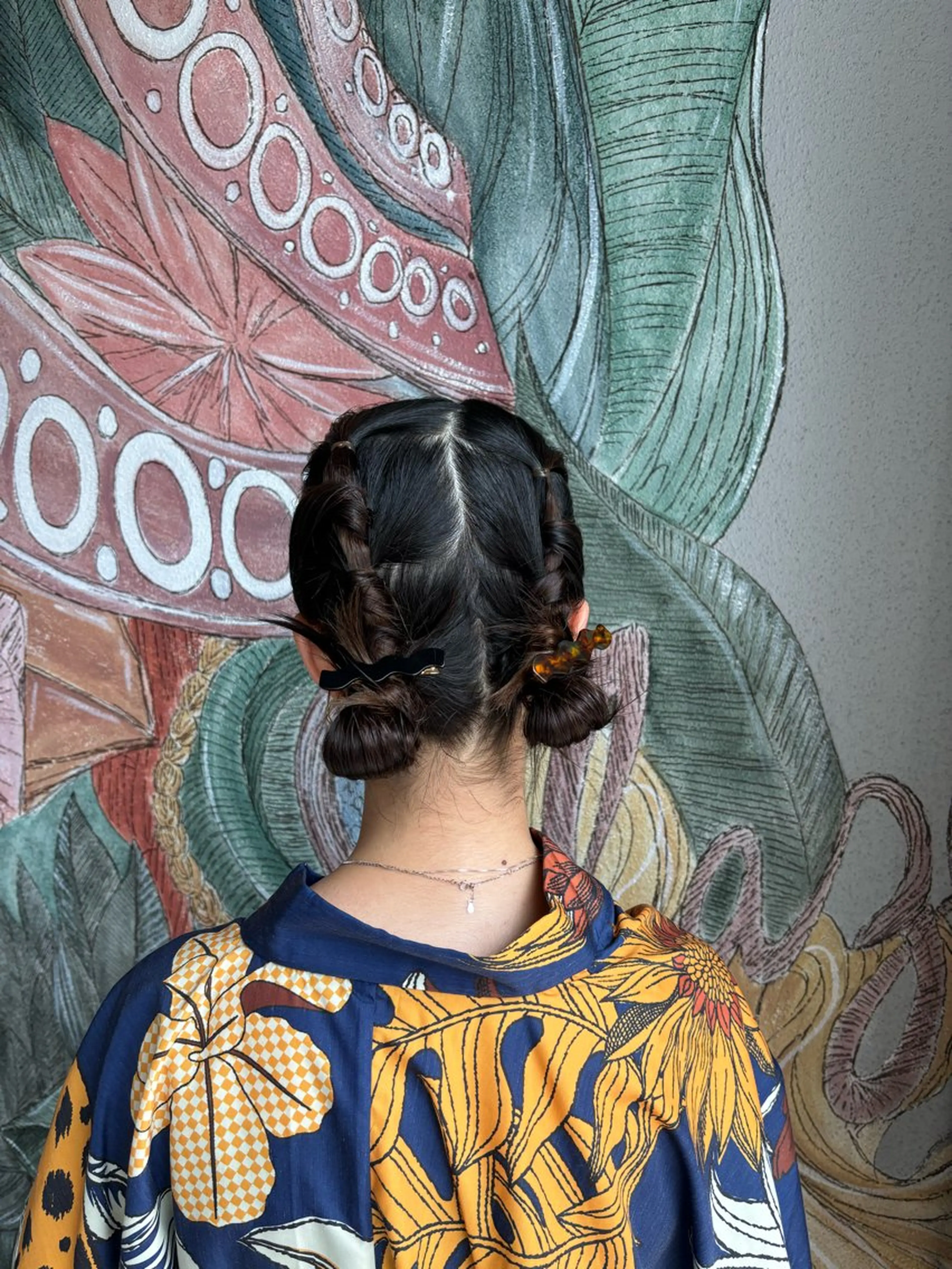ミディアム ヘアセット 望 吹のヘアスタイル