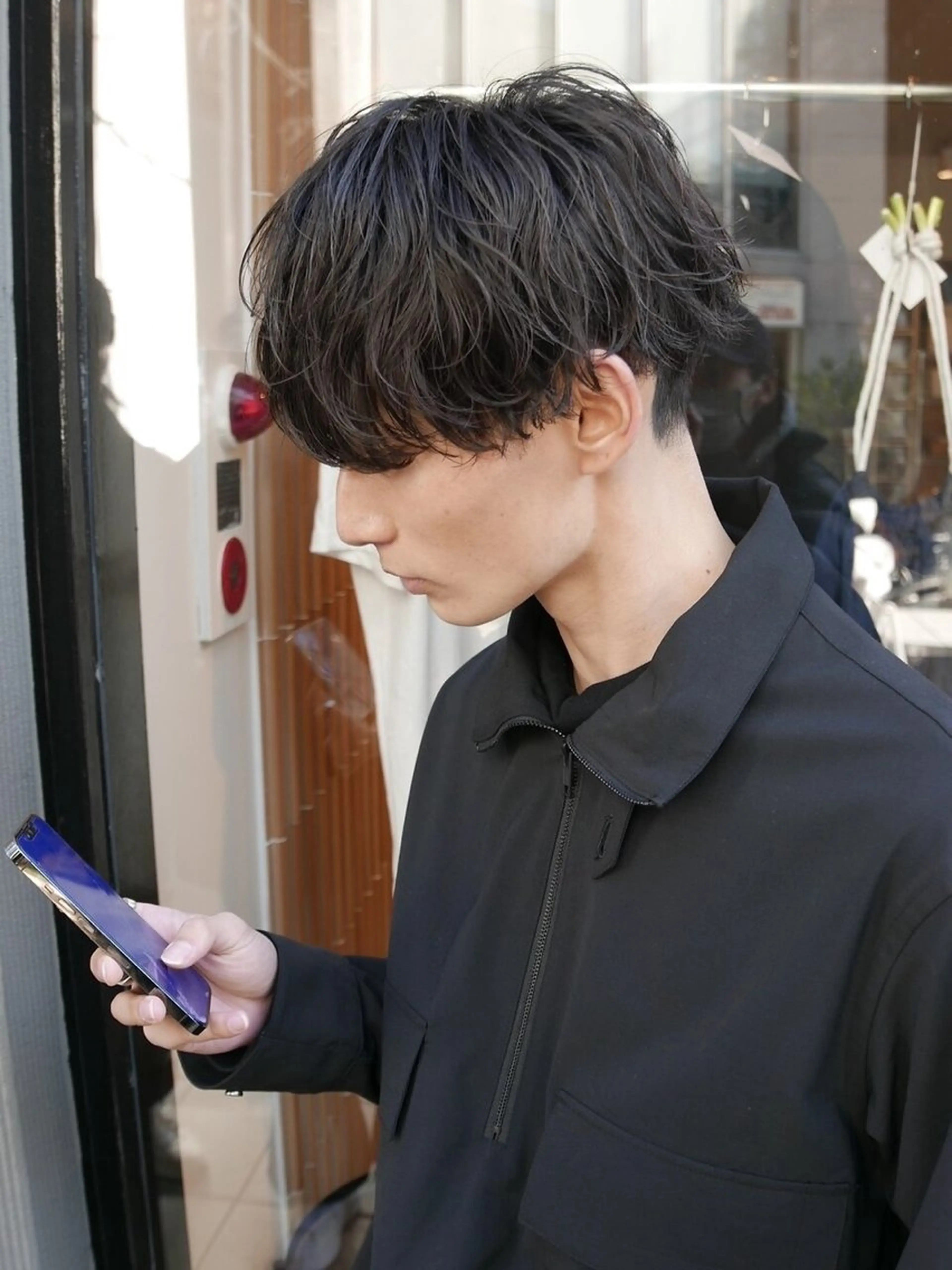 ショート パーマ メンズ メンズパーマ 波巻きパーマ SENTA✨メンズ パーマ✨fifth栄のヘアスタイル